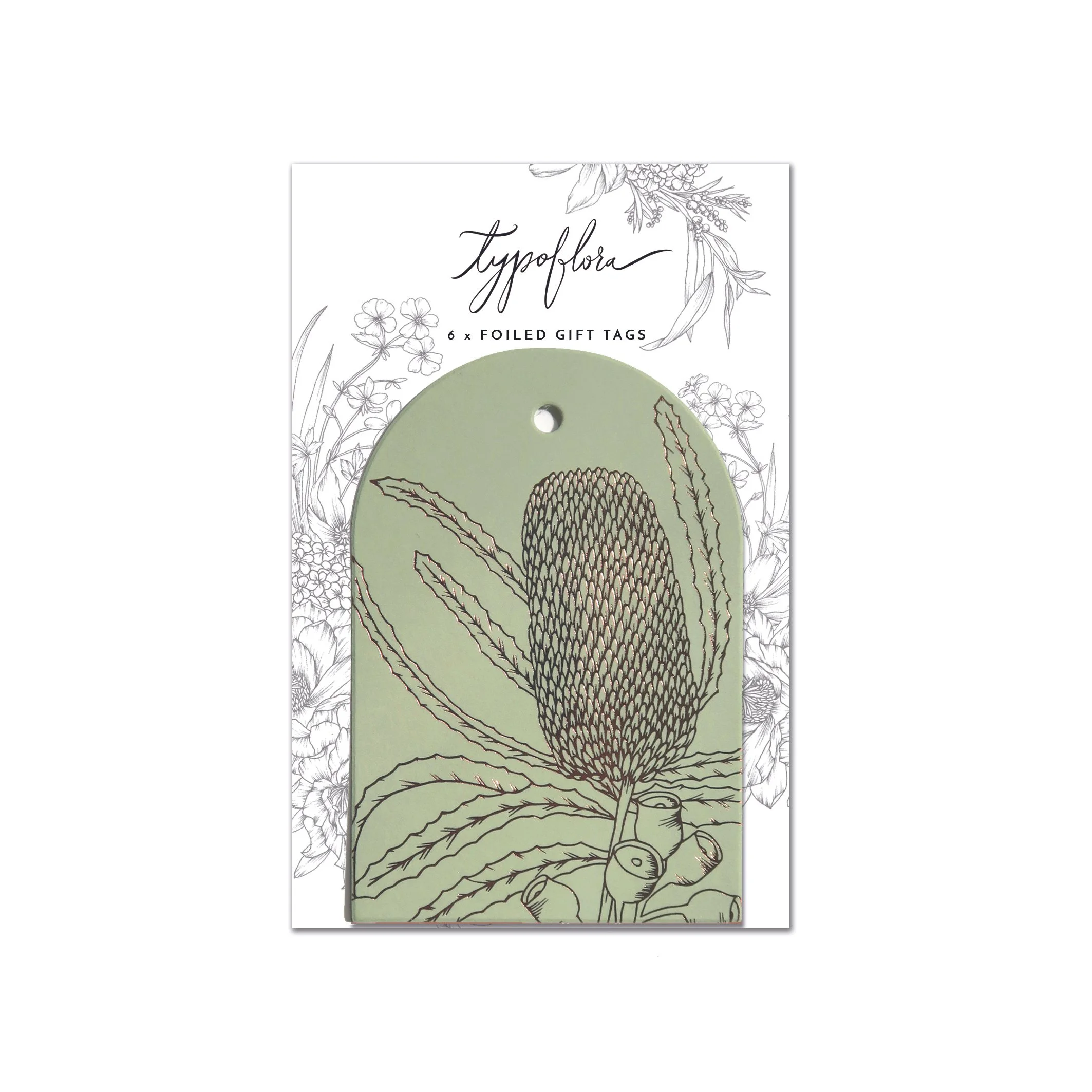 Sage Banksia Gift Tags