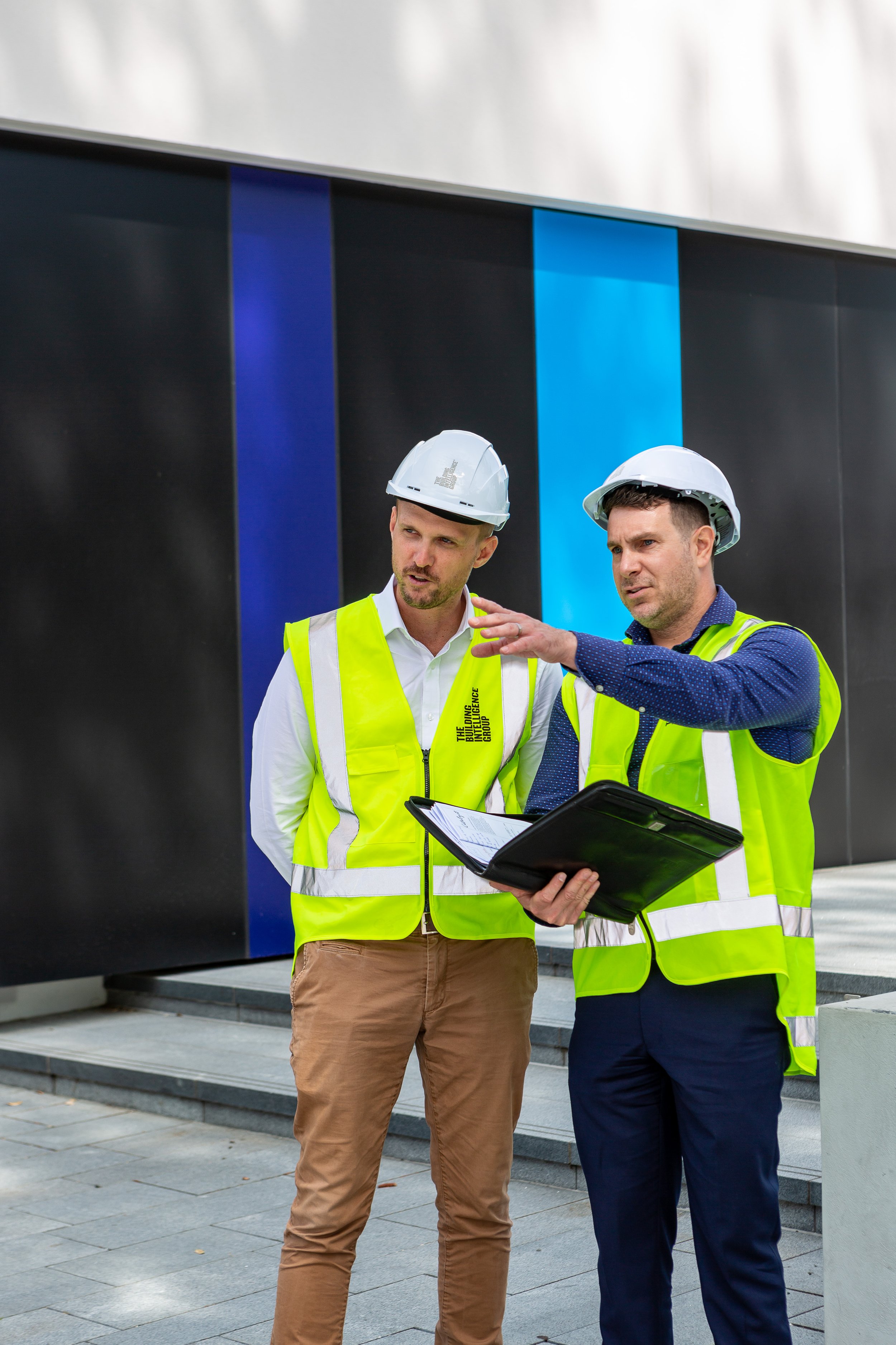 Stuart Lyons (right) and Karl Taylor, Hawke's Bay team