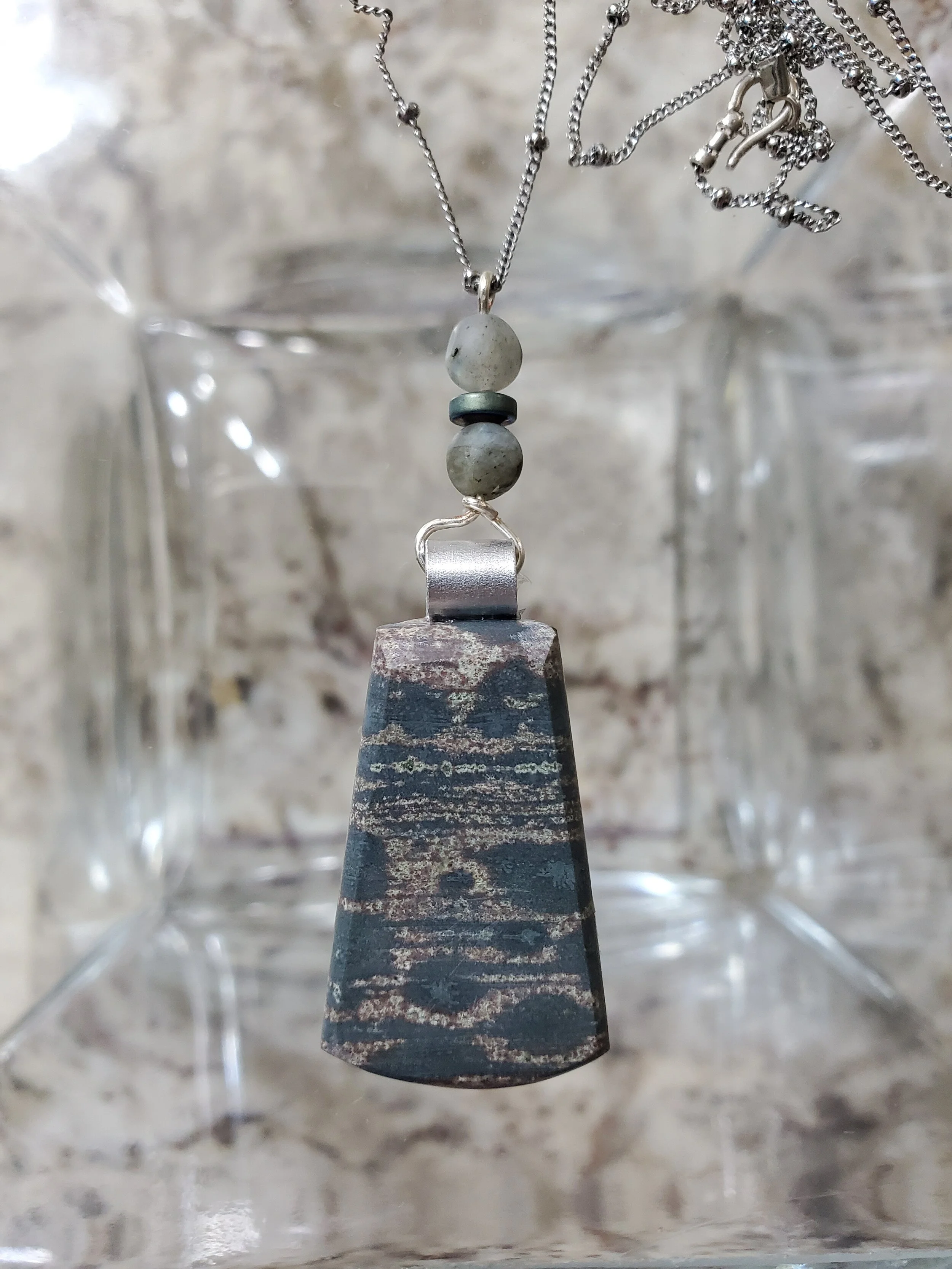 Far West Texas Striated  Green Jasper