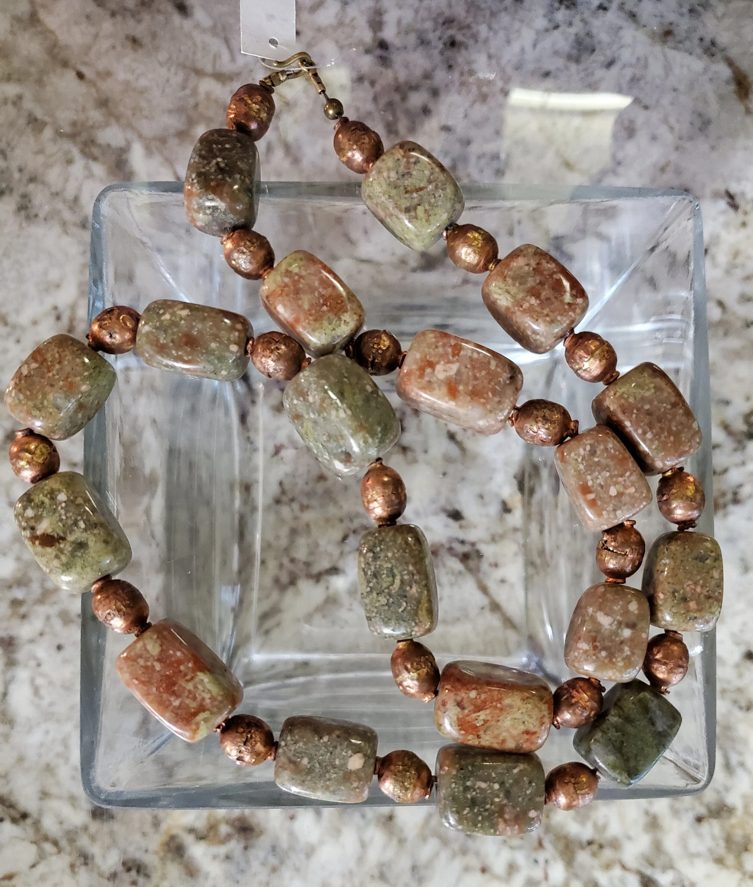 Unakite Statement Necklace