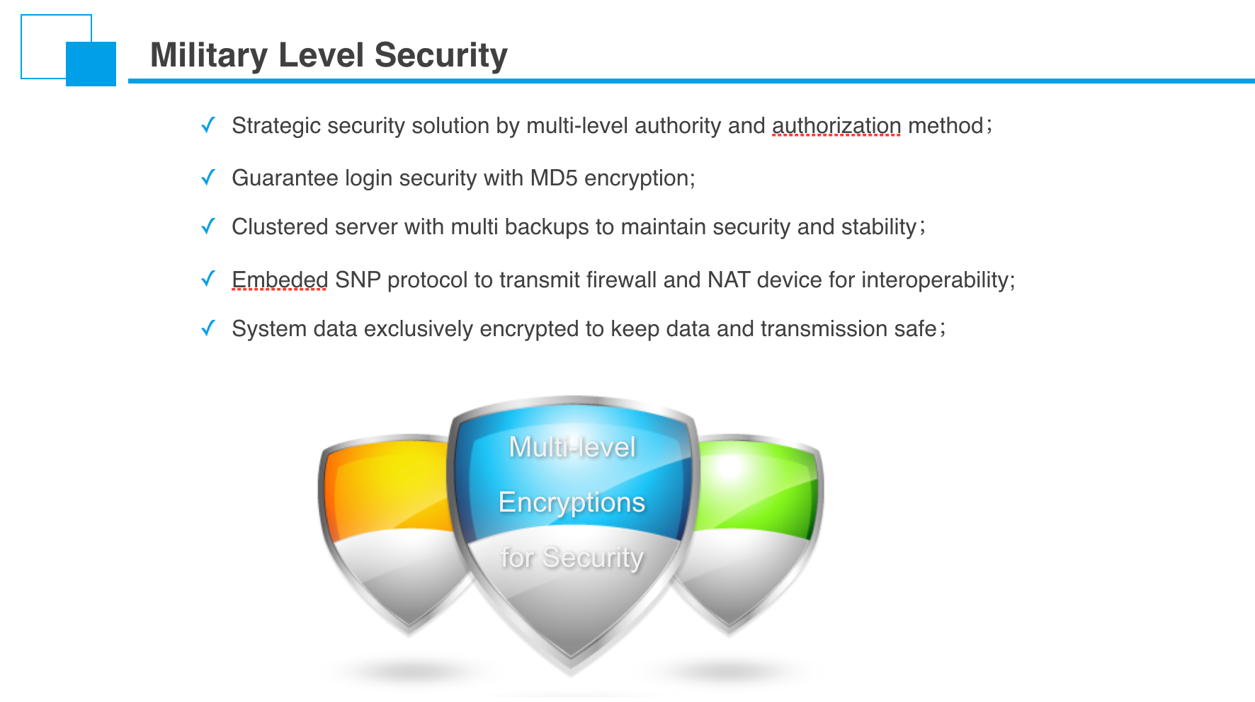 HIGH-LEVEL SECURITY