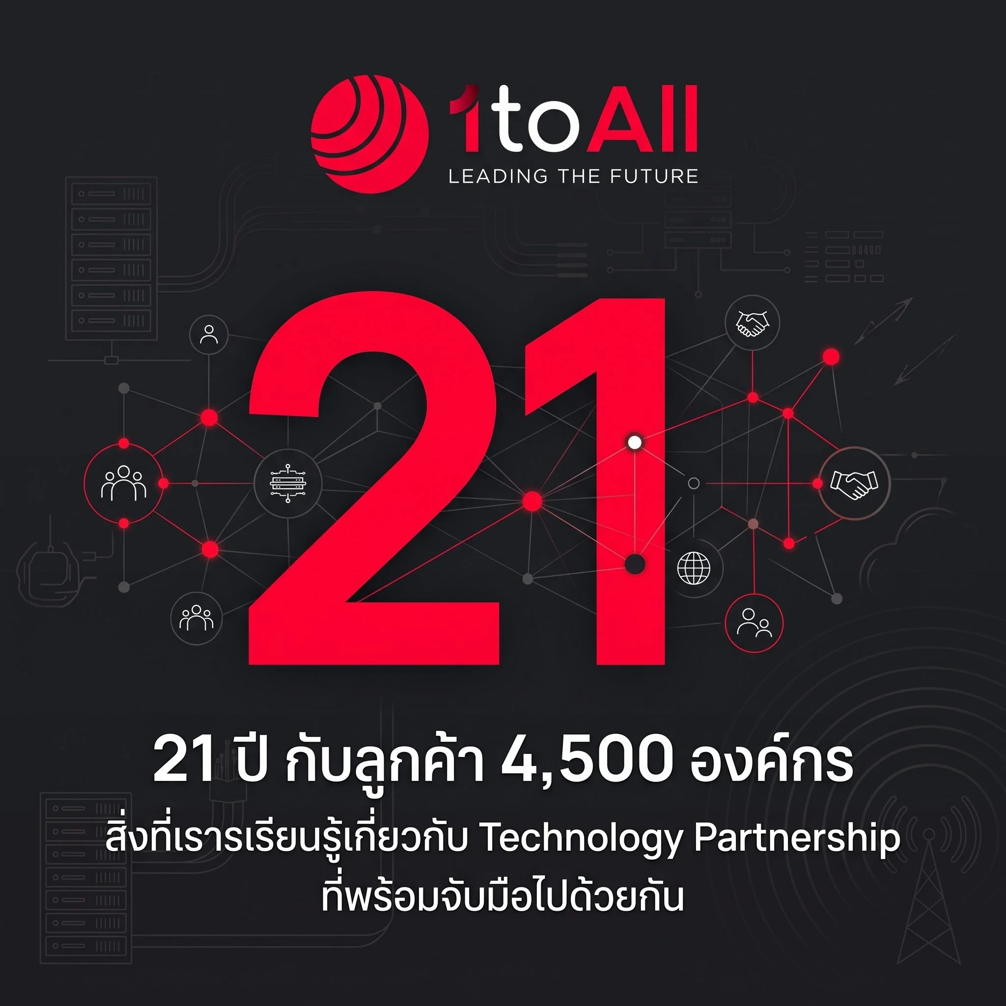 21 ปี กับลูกค้า 4,500 องค์กร — สิ่งที่เราเรียนรู้เกี่ยวกับ Technology Partnership ที่พร้อมจับมือไปด้วยกัน 