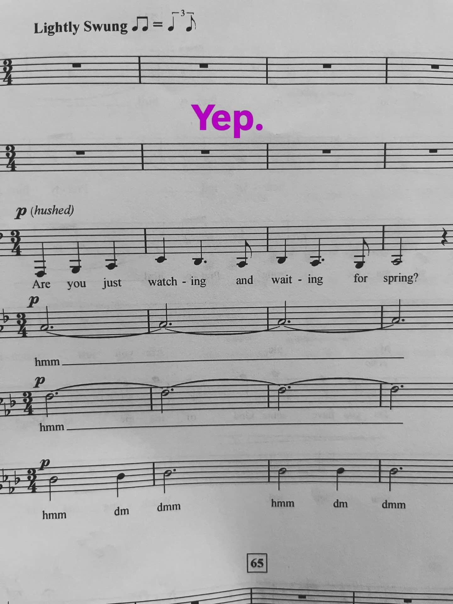 Altos coming in with the truth, as usual: we *are* just watching and waiting for spring . . . and for our &ldquo;Birds Aren&rsquo;t Real&rdquo; concert on May 2, featuring this obsession-worthy arrangement of Kacey Musgraves&rsquo; &ldquo;Cardinal&rd