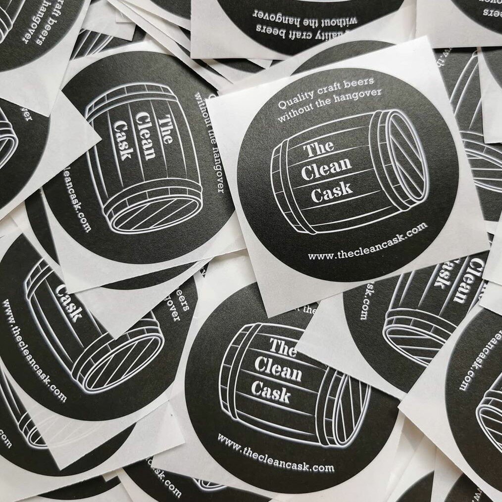 The Clean Cask Biodegradable Stickers