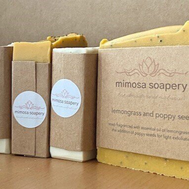 Mimosa Soapery Begasse Labels