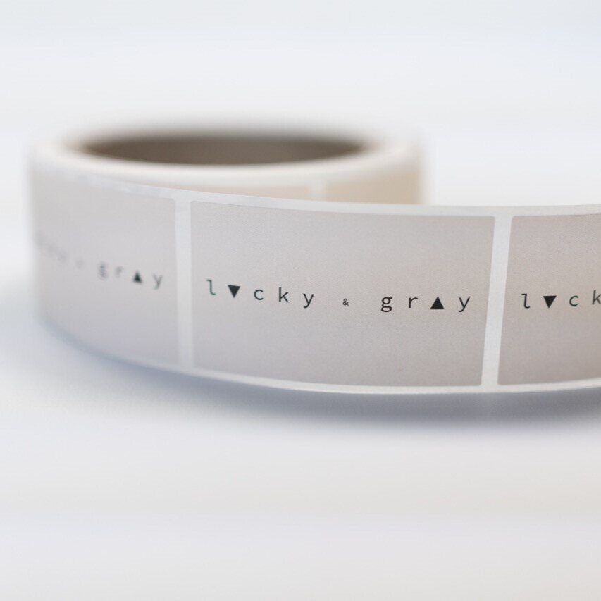 Lucky and Gray Biodegradable Stickers