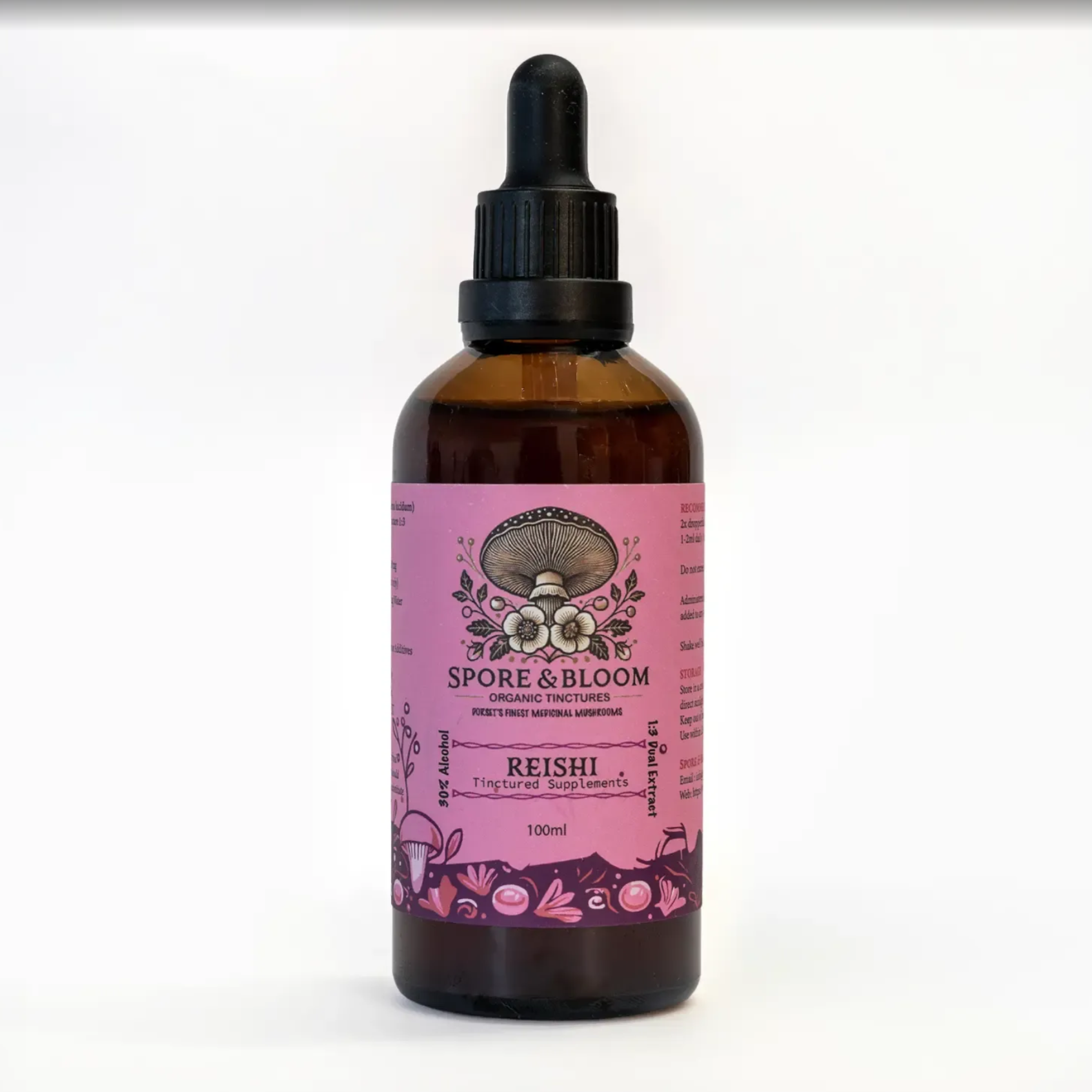 Spore and Bloom Bottle Label