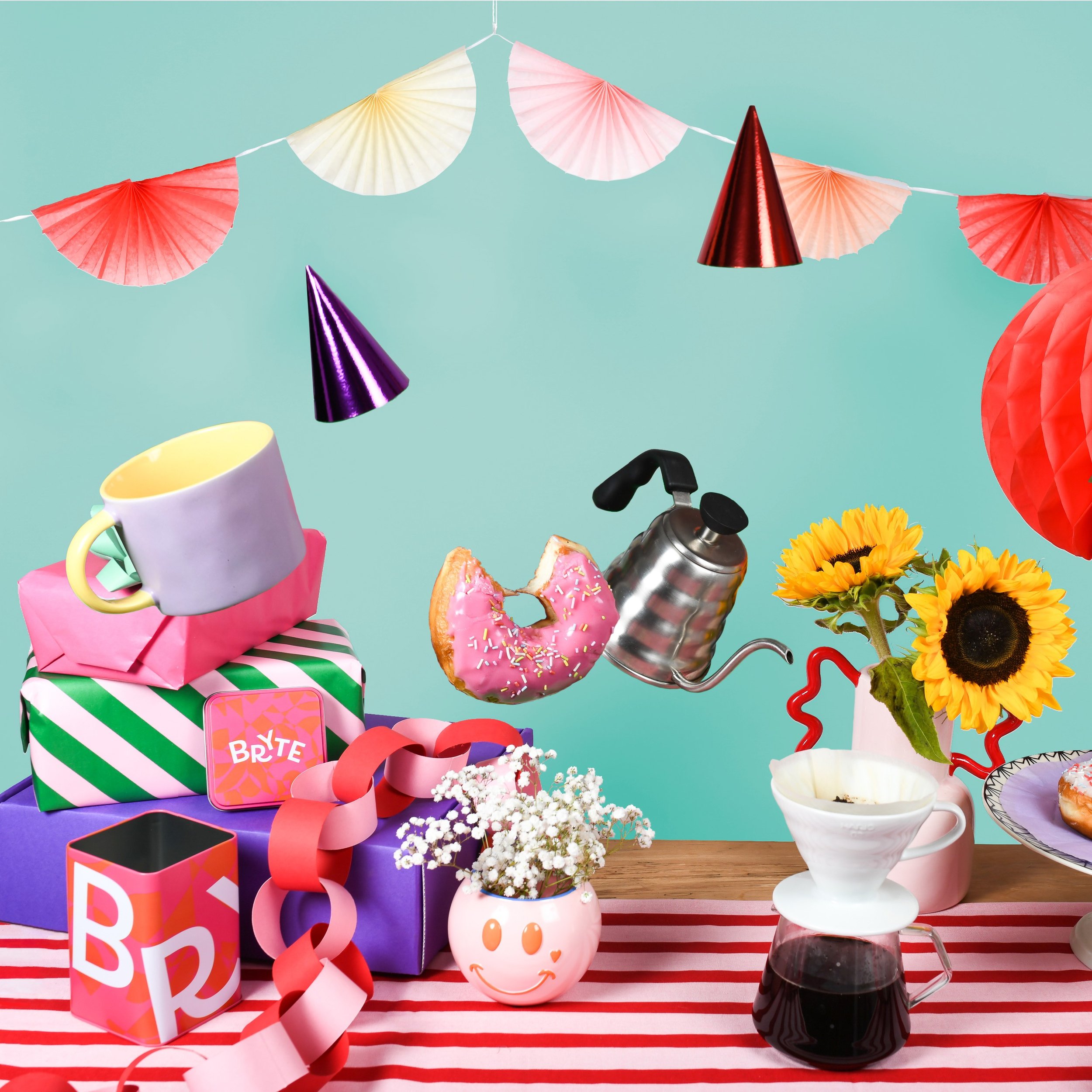 Bryte Coffee Labels Party