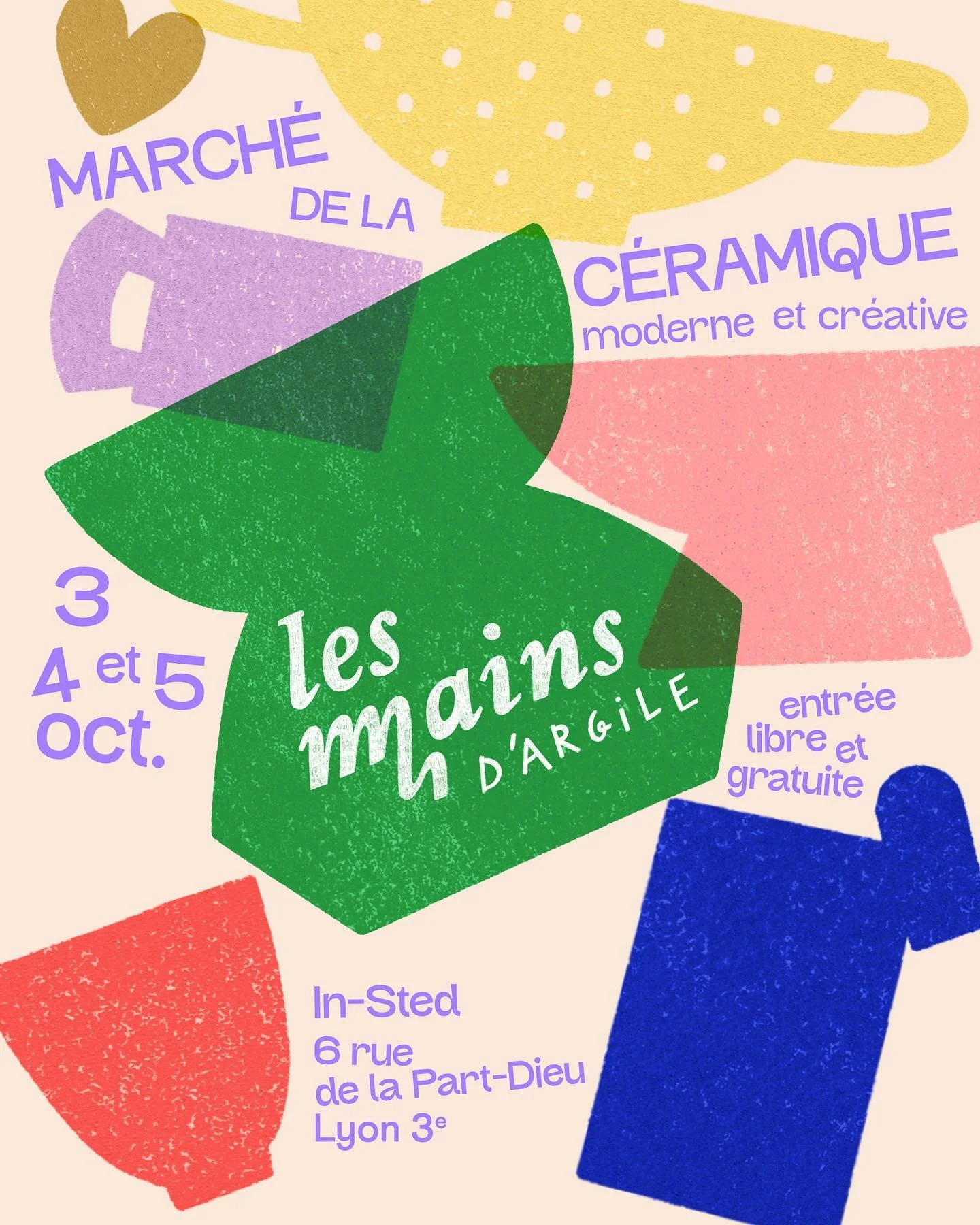 😍Les Mains d&rsquo;Argile, &eacute;dition 4 ! 

C&rsquo;est un vrai bonheur pour moi de vous annoncer aujourd&rsquo;hui le prochain &eacute;v&eacute;nement Les Mains, notre march&eacute; 100% c&eacute;ramique 🤩🥹

👉Les Mains d&rsquo;Argile c&rsquo