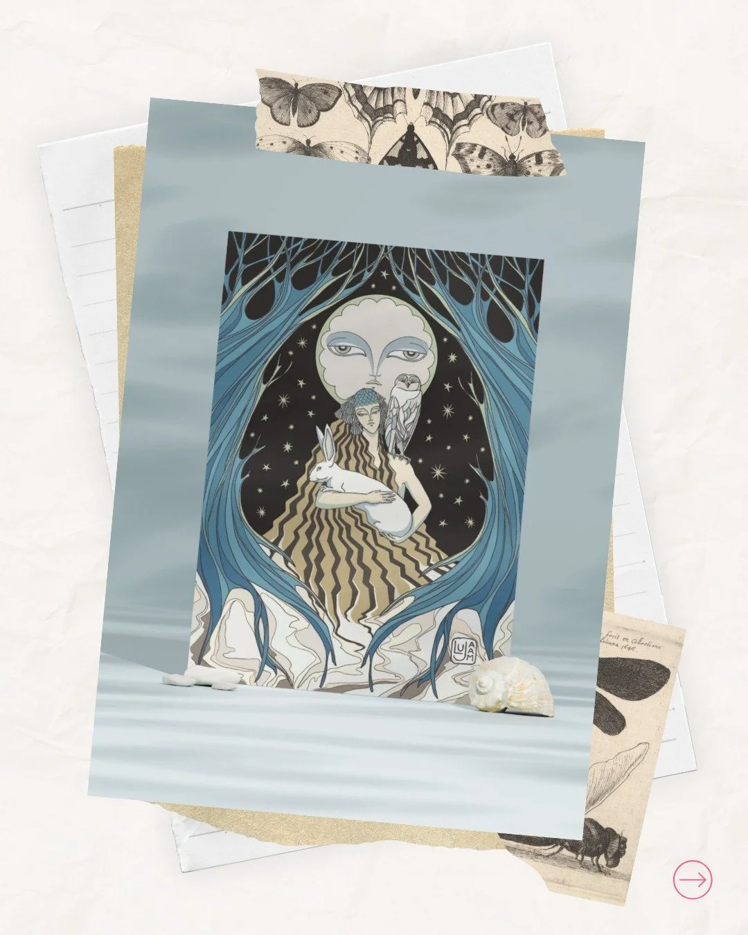 L&rsquo;id&eacute;e de @lujaamstudio a vu le jour au milieu de l&rsquo;oc&eacute;an Atlantique, &agrave; bord d&rsquo;un navire de l&rsquo;ONG environnementale Sea Shepherd 🌊 Le dessin s&rsquo;est impos&eacute; &agrave; Lucie comme un moyen po&eacut