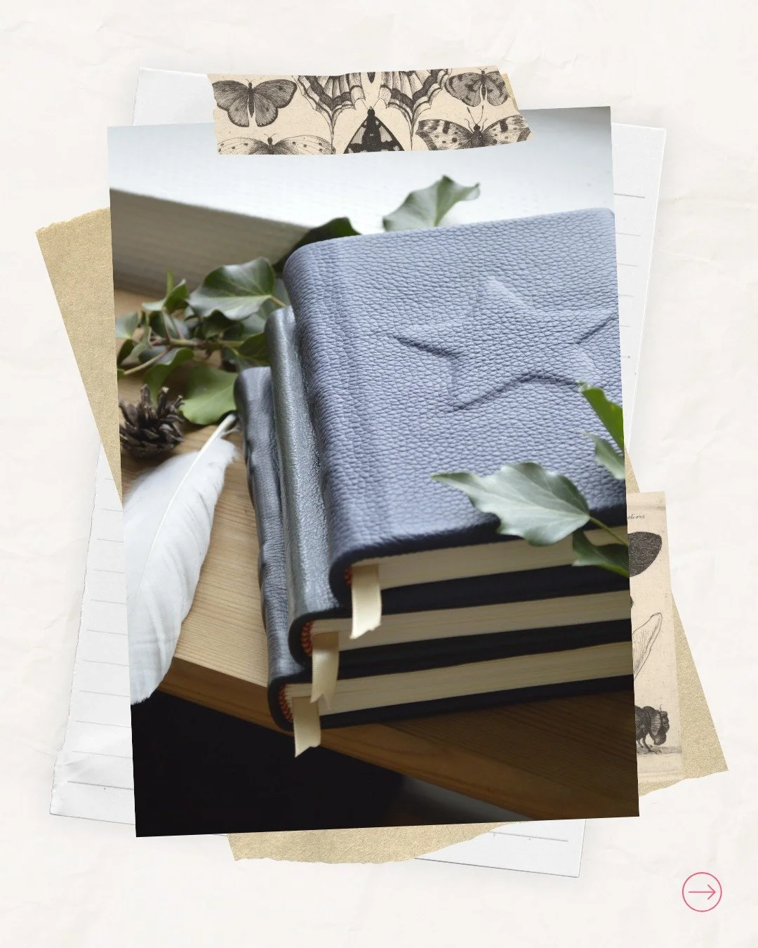 L'univers aux touches dark academia de @lutin_tilda est fait pour les sorcier.es inspir&eacute;.es pour &eacute;crire, consigner, et imaginer 📚🔮 Elle fabrique tout elle-m&ecirc;me dans son atelier de lutin 🧙&zwj;♀️avec des techniques de reliures t