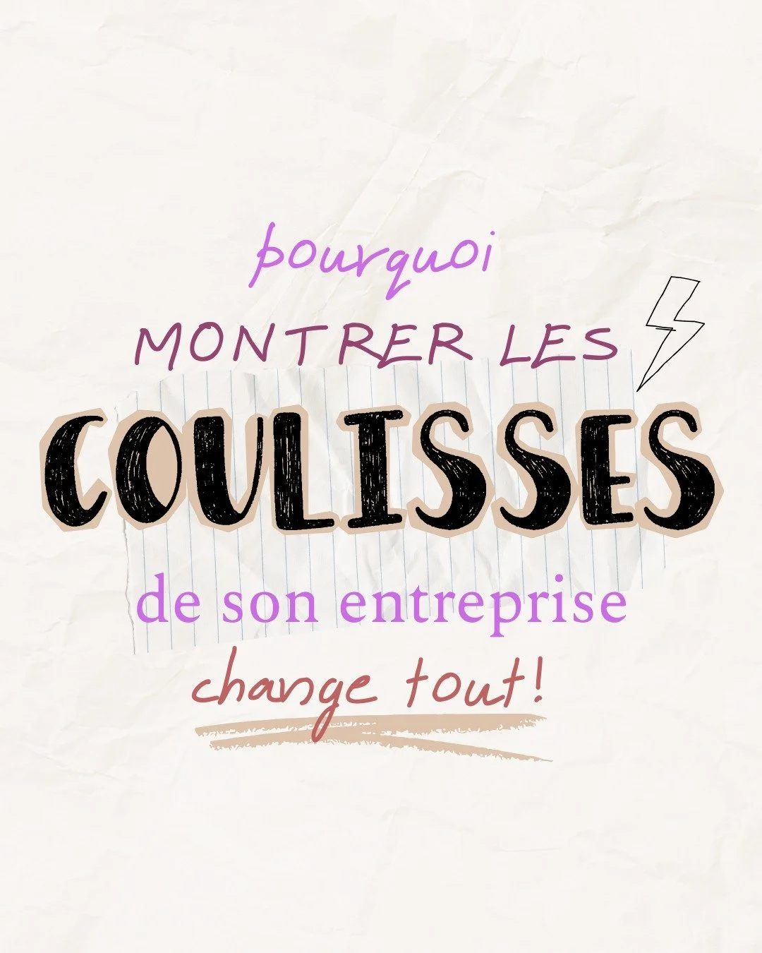 Avant quand j'&eacute;tais cr&eacute;atrice je m'effor&ccedil;ais de proposer un contenu super lisse, tr&egrave;s brand&eacute;, parce que j'&eacute;tais persuad&eacute;e que &ccedil;a renverrai une image super pro et que du coup je vendrai plus🤦&zw