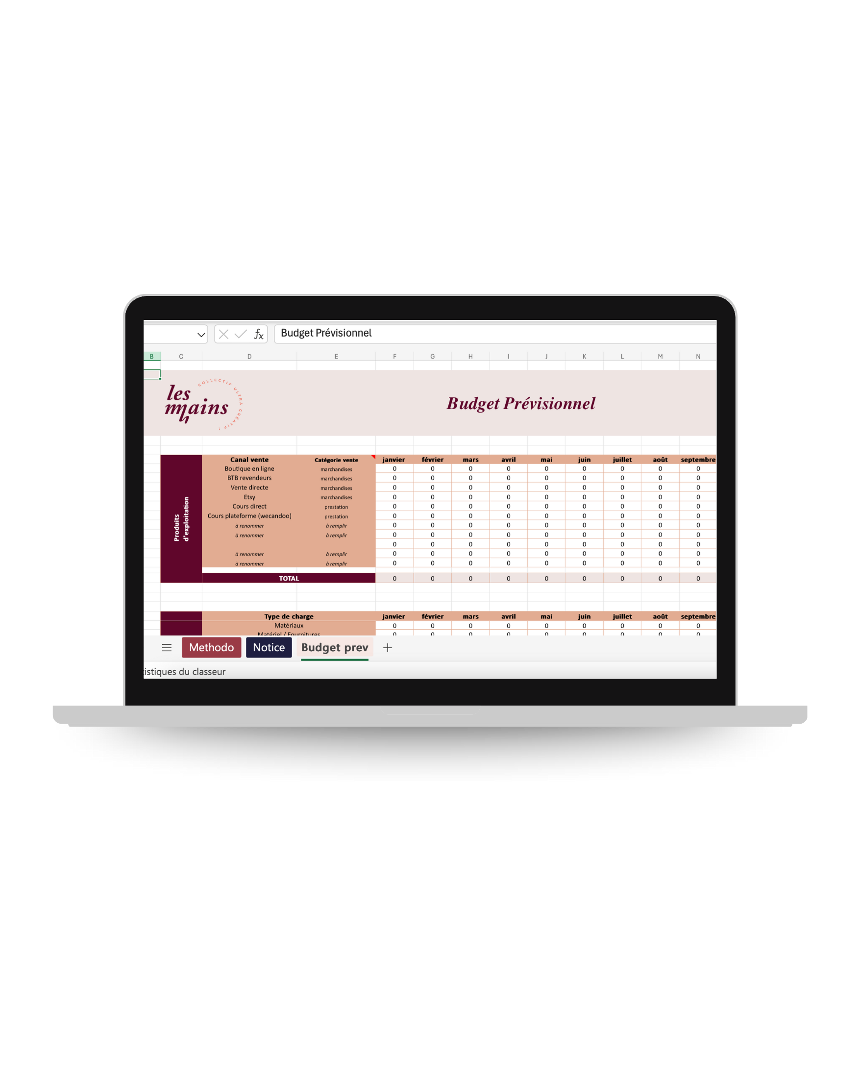 Prévisionnel pour les créatrices