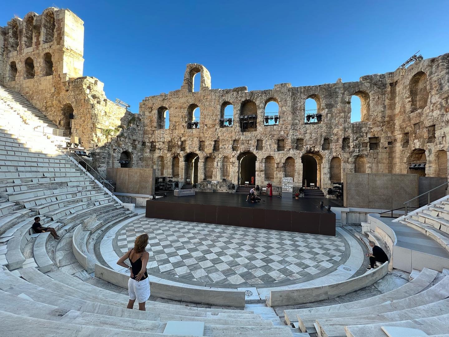 Premier of Carmen in Athens tonight at this amazing theatre!!! What a treat!