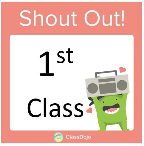 Class Shout Out - Múinteoir Mairead's 1st Class