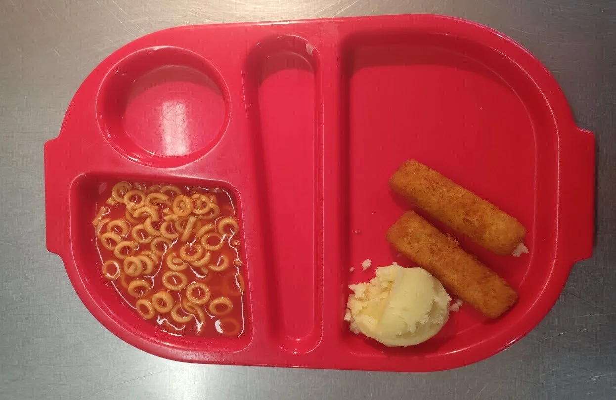 Fish Fingers, Spaghetti Hoops &amp; Mash