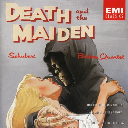 SCHUBERT: STRING QUARTETS D810 & 87 – DEATH AND THE MAIDEN Released: May 1991 Performer: The Britten Quartet Composer: Franz Schubert
