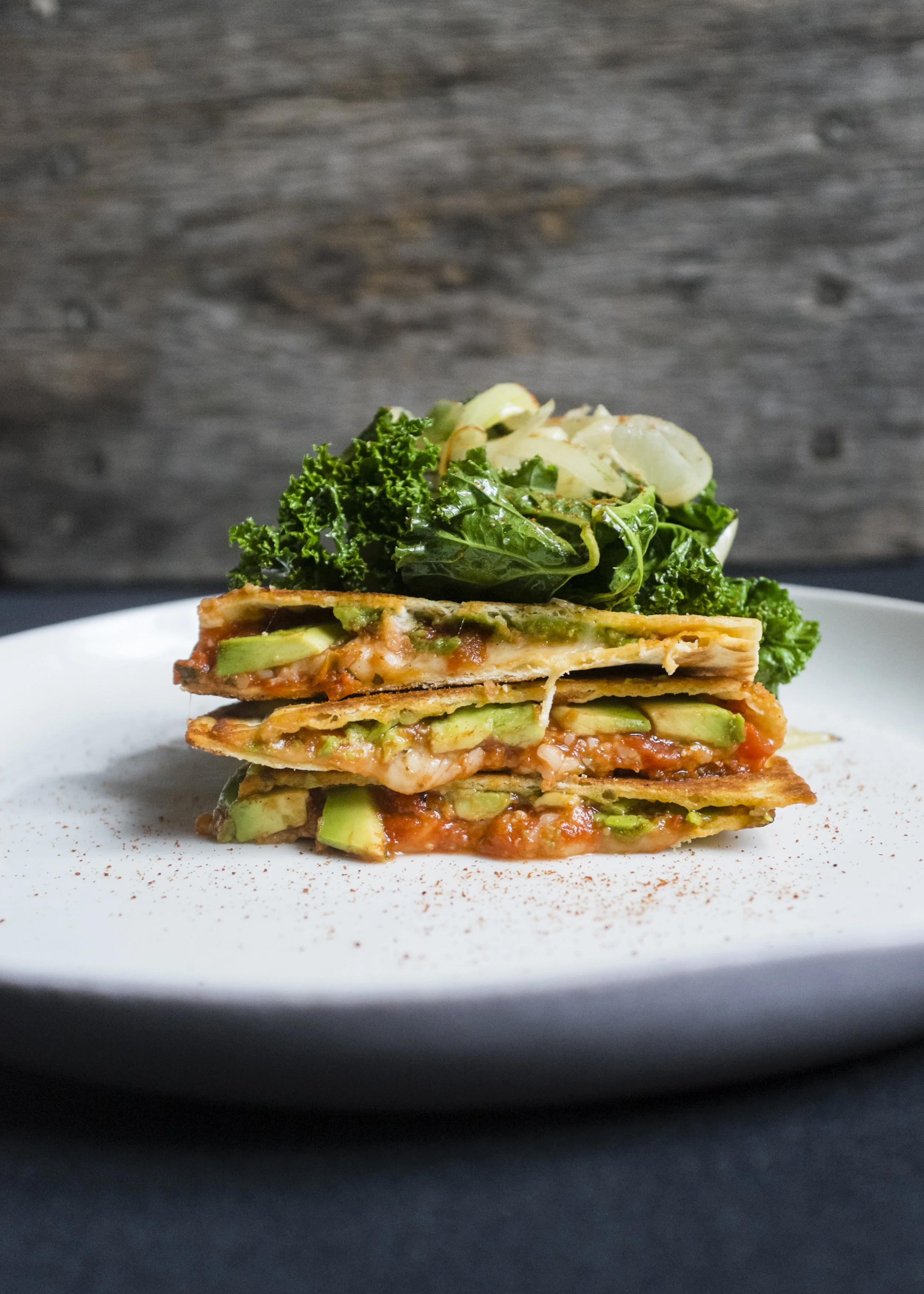 Kale and Avocado Quesadilla 