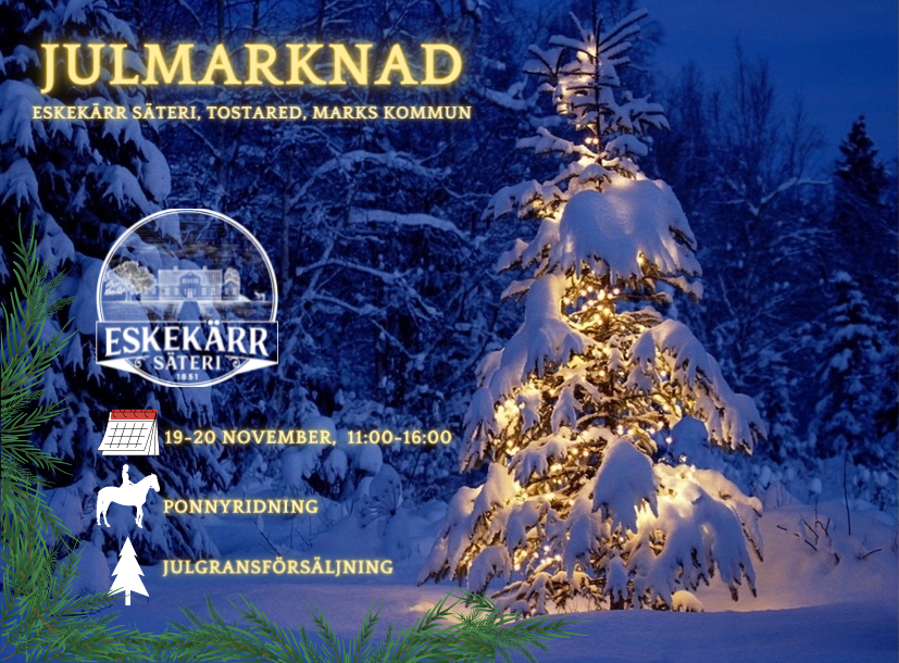 Julmarknad på Eskekärr Säteri!