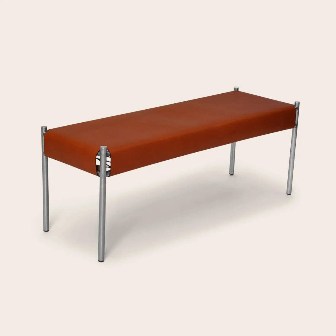 DAY BENCH, cognac leather, stainless steel copy.jpg