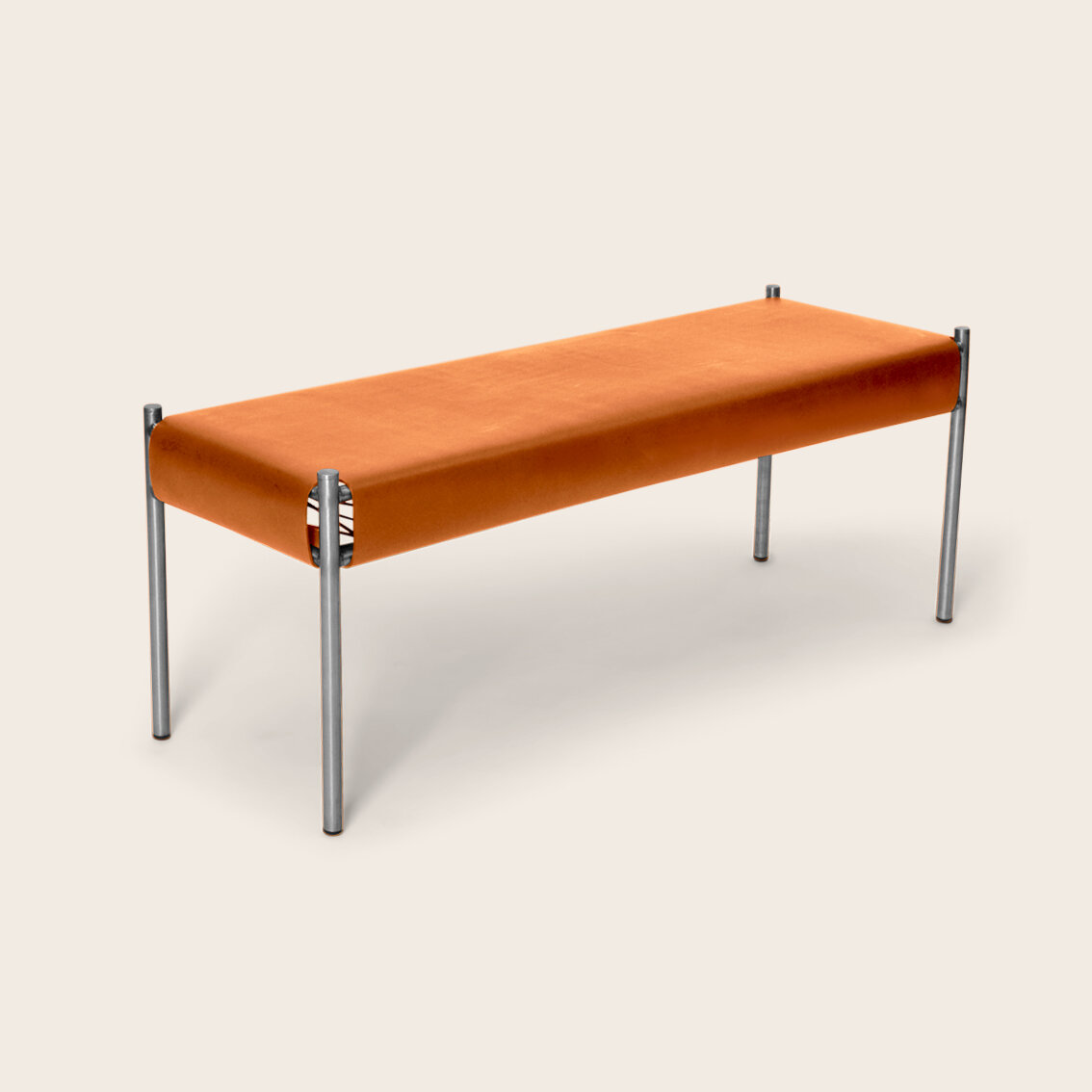 DAY BENCH, hazelnut leather, stainless steel copy.jpg
