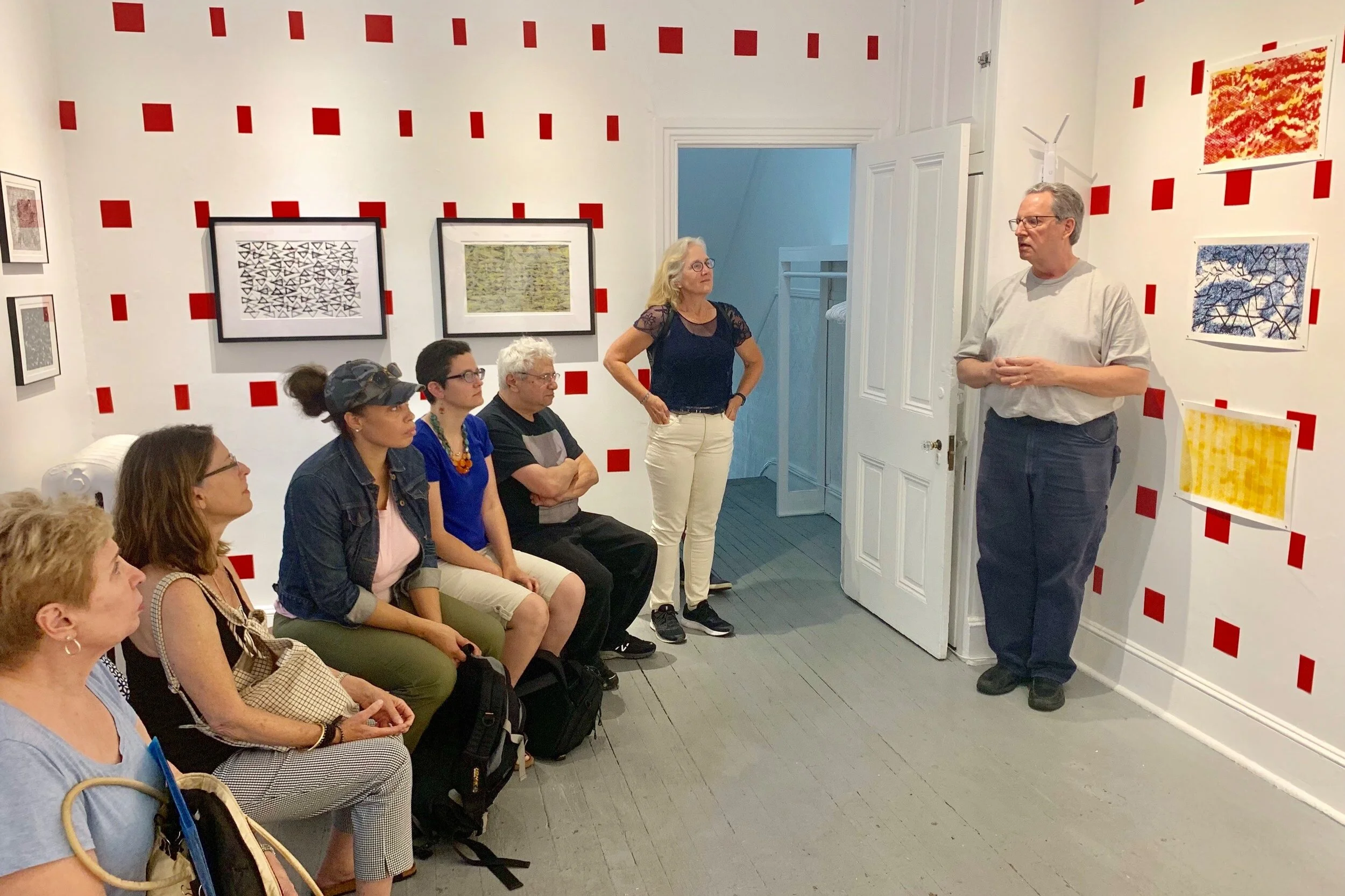 DVAA member, Bill Brookover, talking about his exhibition at DVAA.