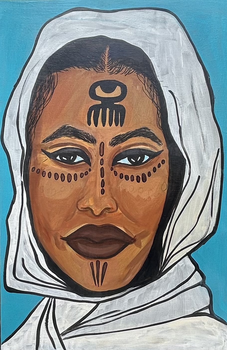 Duafe, Acrylic on canvas, 24x30, 2024, E.Bennett.jpeg