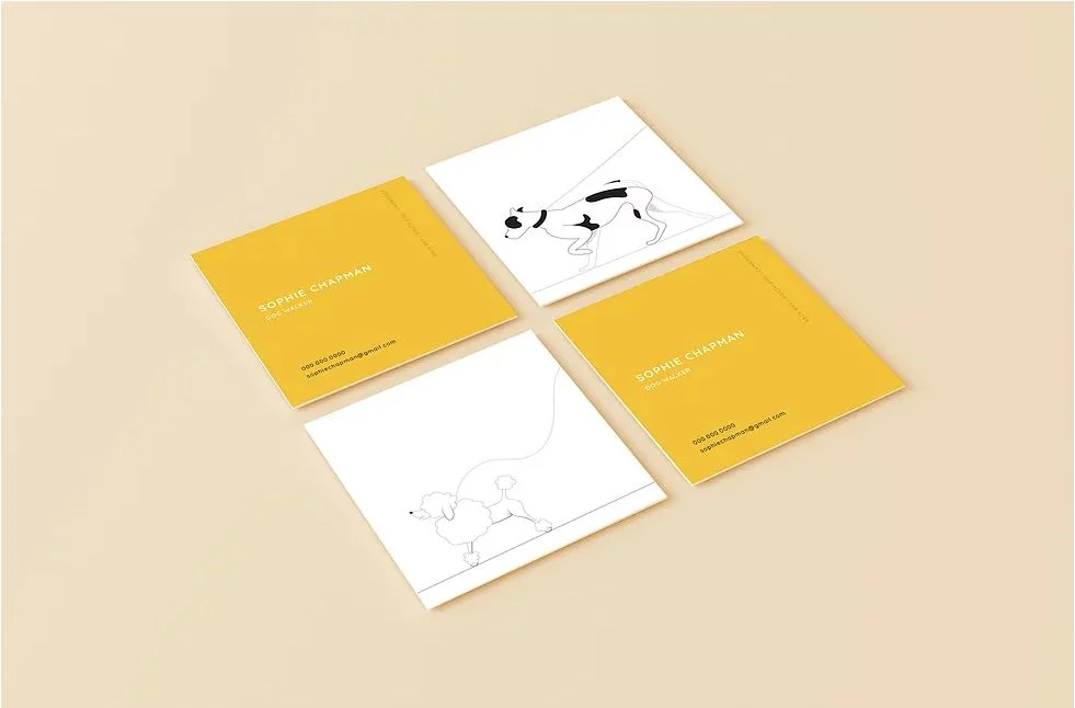 Dog Walker Business Cards