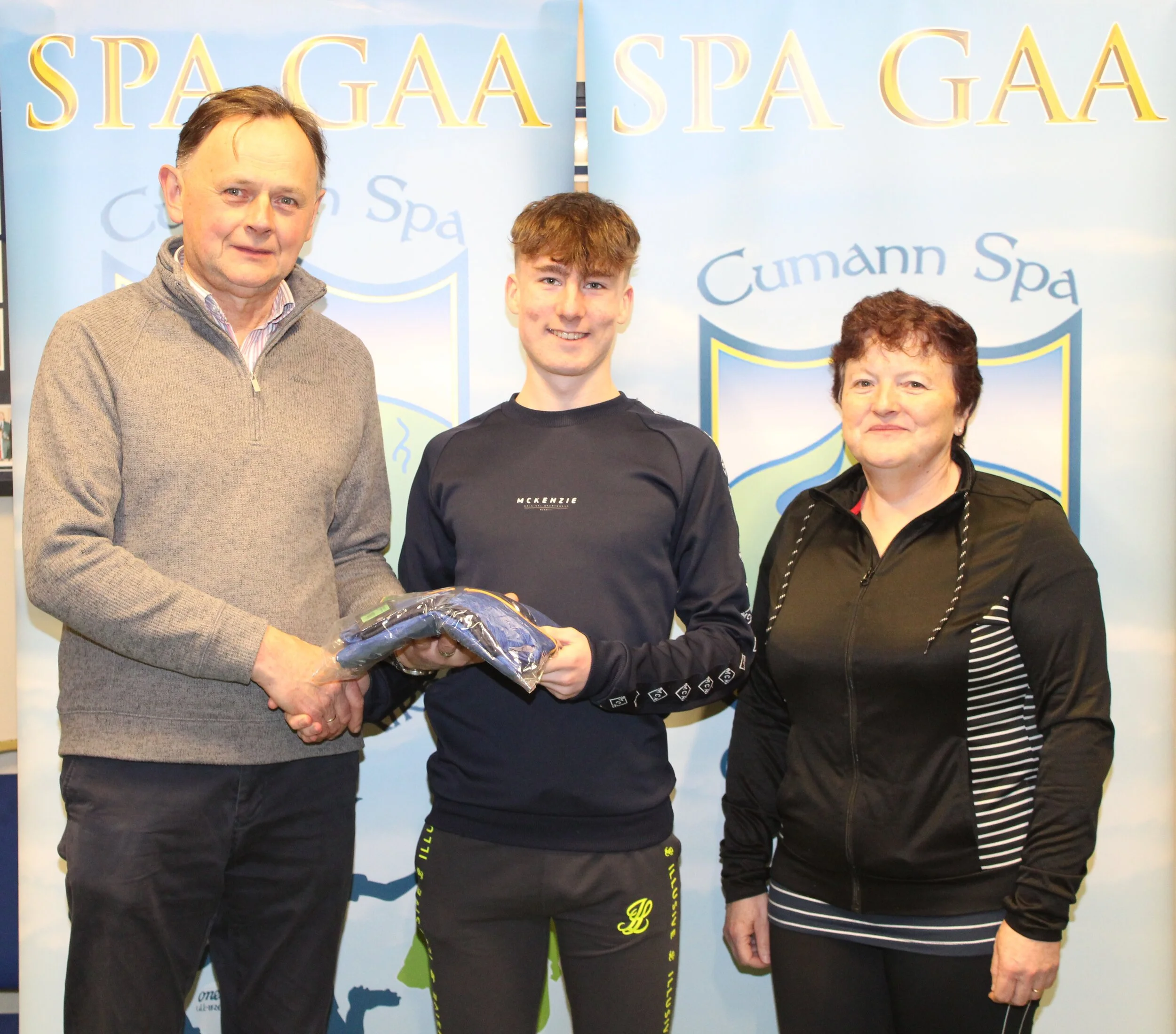 sean hickey receives his hoodie.JPG