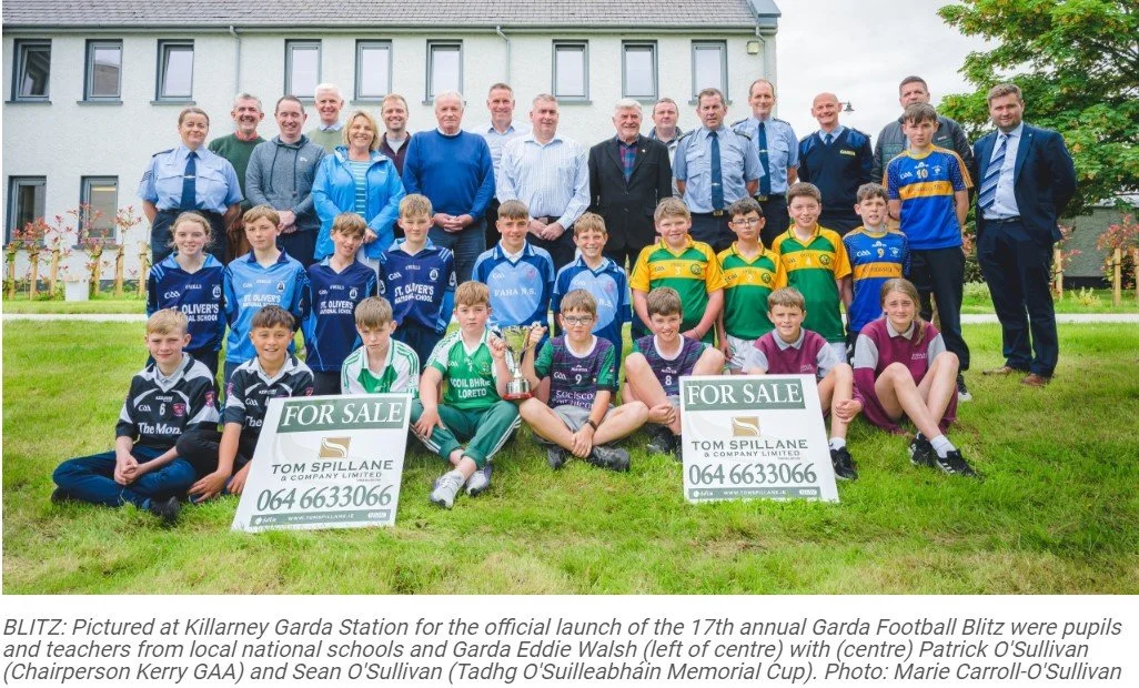 Tadhg Ó Súilleabháin Corn na n-Óg for the Garda National Schools Blitz