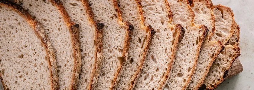 slices of gluten free sourdough bread