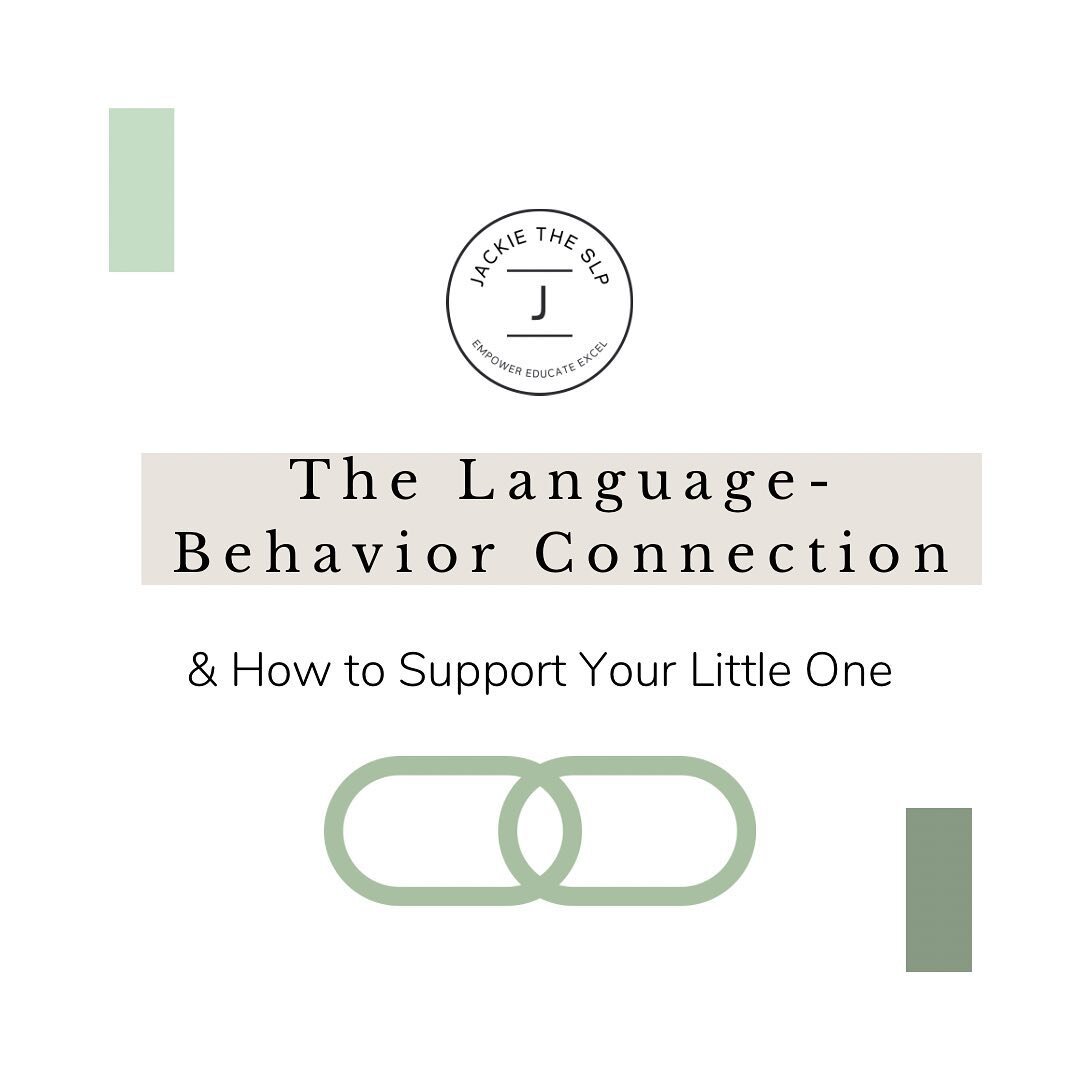 ☀️Let&rsquo;s talk language &amp; behavior connections! 

🔎Research tells us there&rsquo;s an established correlation between language ability &amp; behavior difficulties. 

😤 This makes sense! How frustrated would you be not being able to clearly 