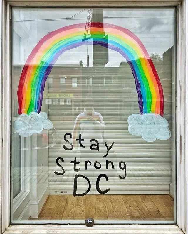 Challenge accepted, @rahsallthat and @bigntoasty. 🌈 Thank you to @laurieanneernst and her kids for adding this light to the streets of DC.