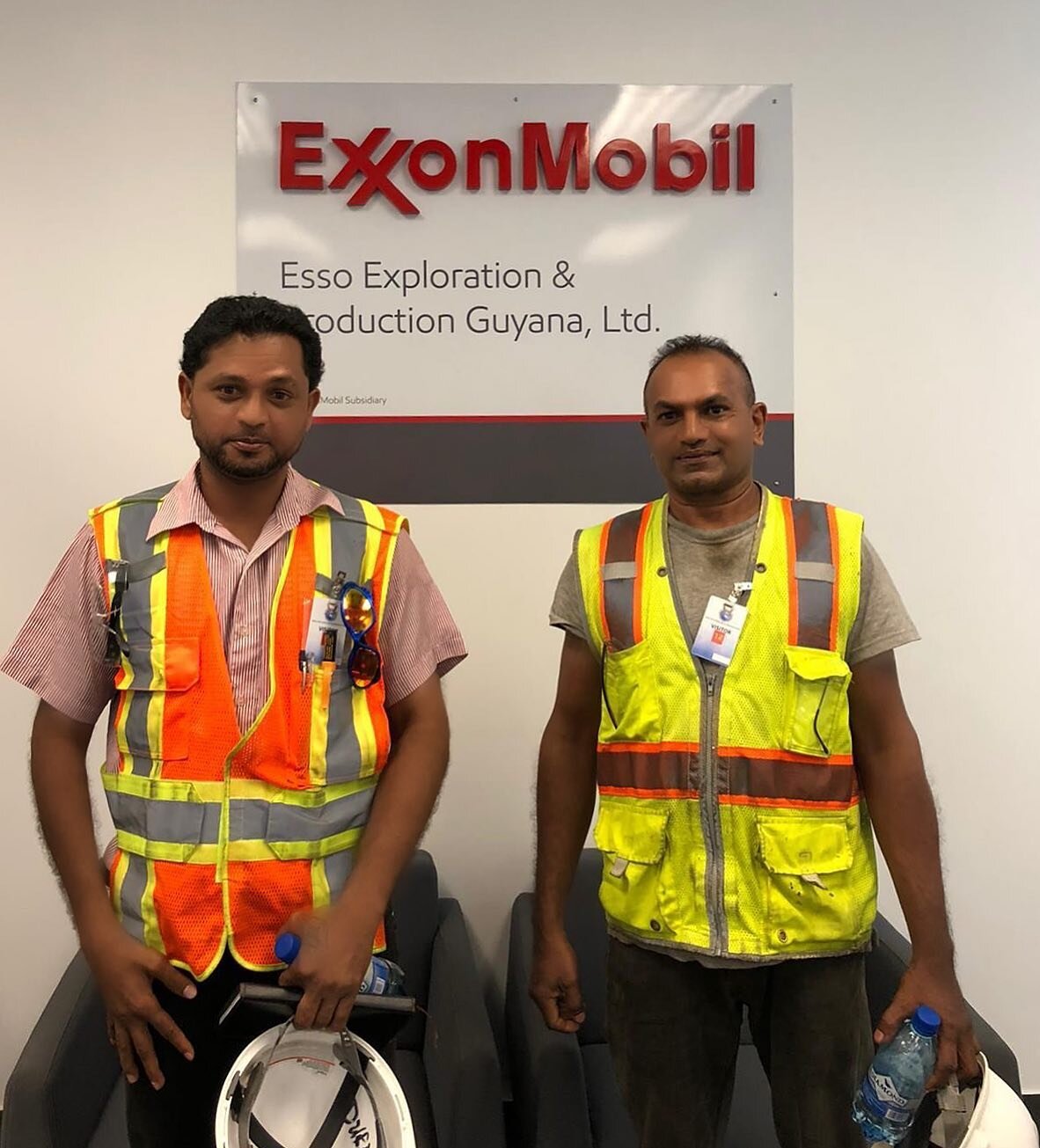 Guysons Staff at ExxonMobil HQ 🇬🇾 @guysonsgy