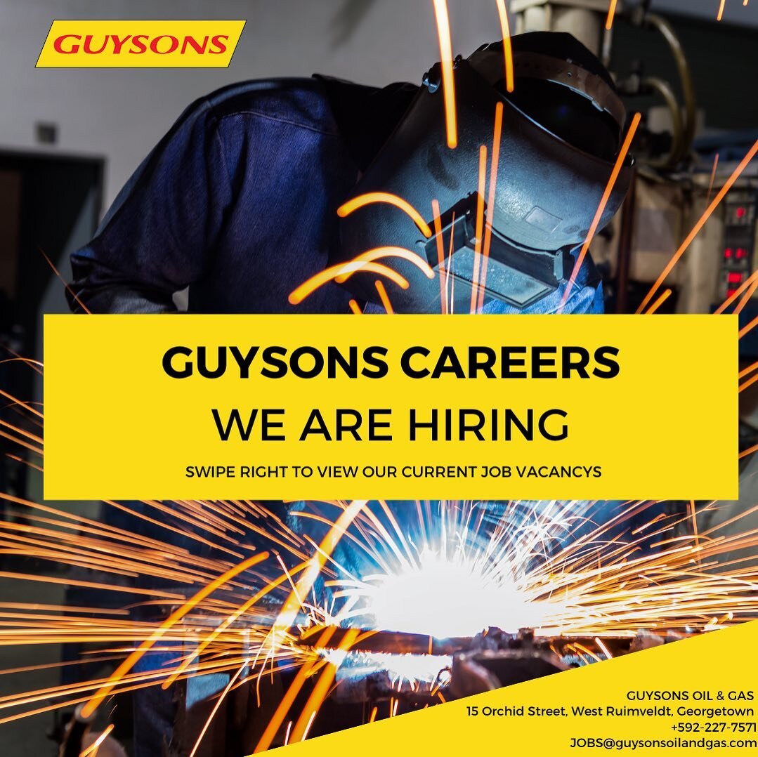 Guysons Careers - Interested Candidates are asked to submit a cover letter along with your CV to jobs@guysonsoilandgas.com