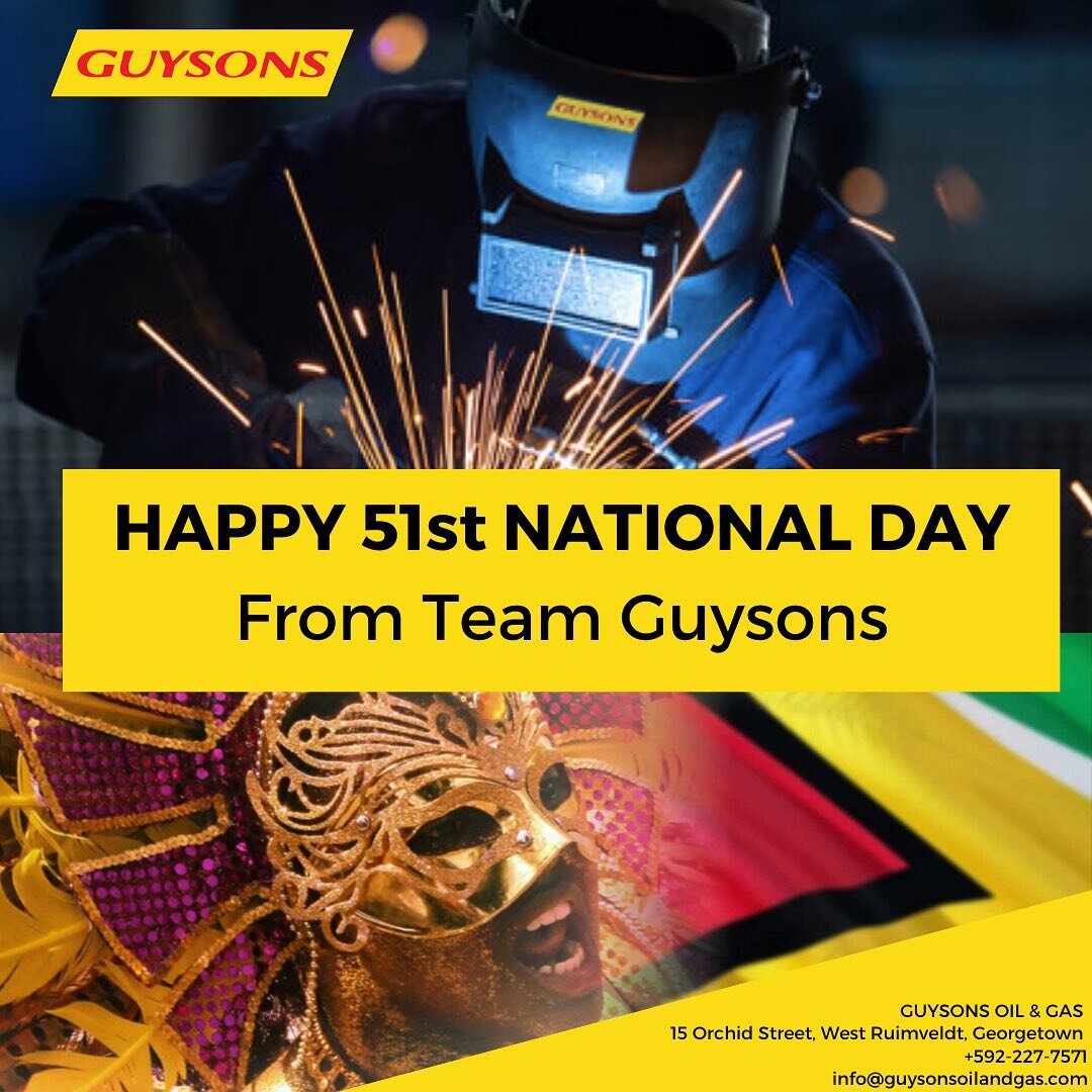 Happy National Day Guyana! 🇬🇾 From #Guysons @guysonsgy