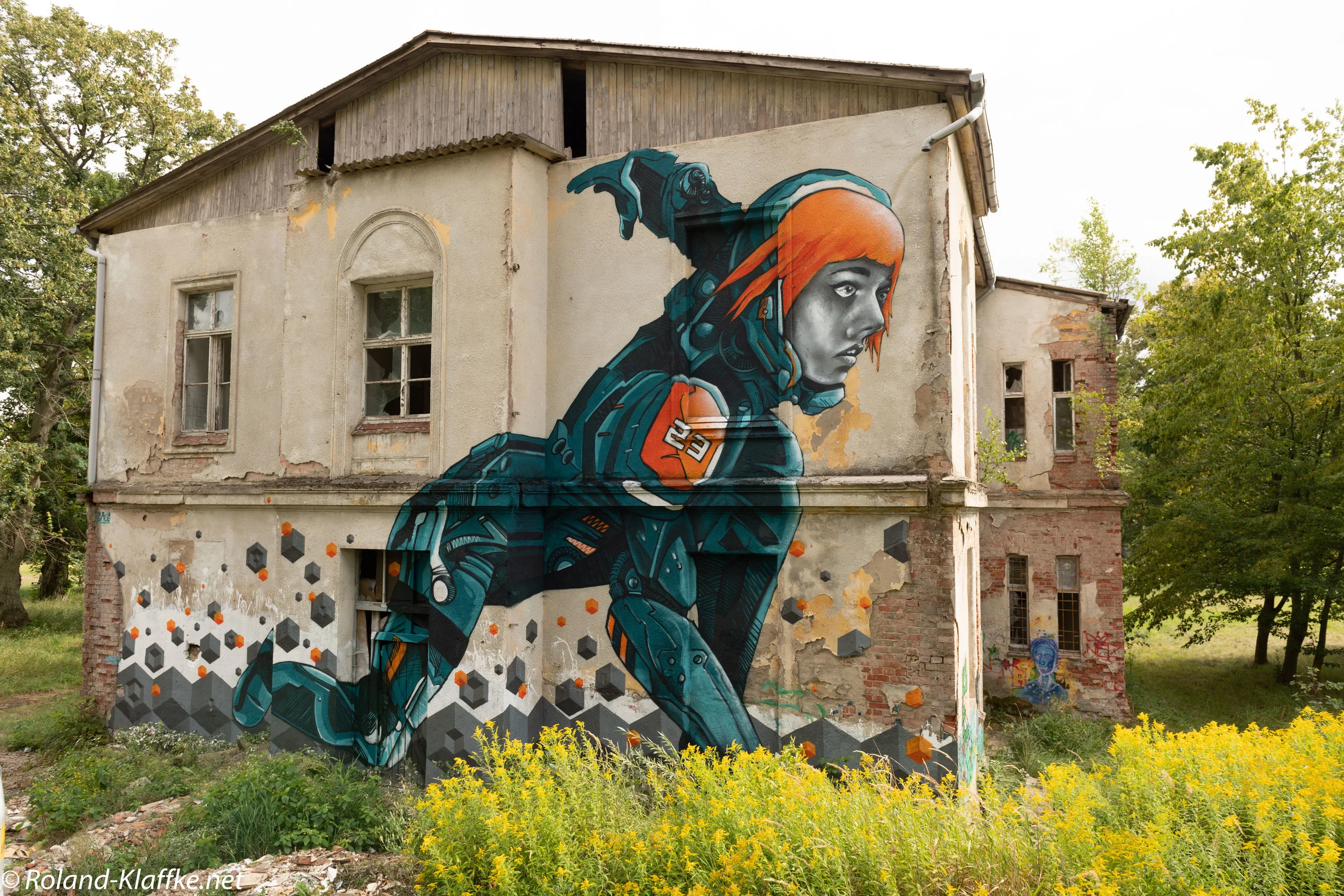 MURAL AT ABANDONED MENTAL ASYLUM GERMANY