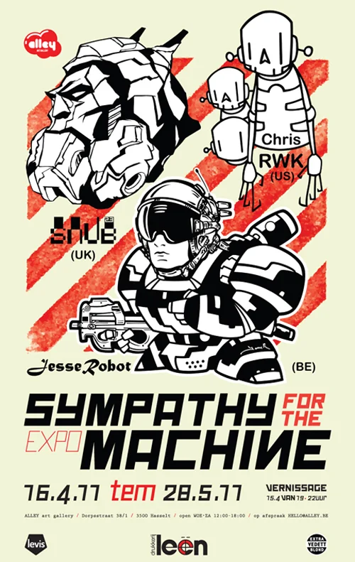 Triple-Decker show with my fellow robot heroes. More info here