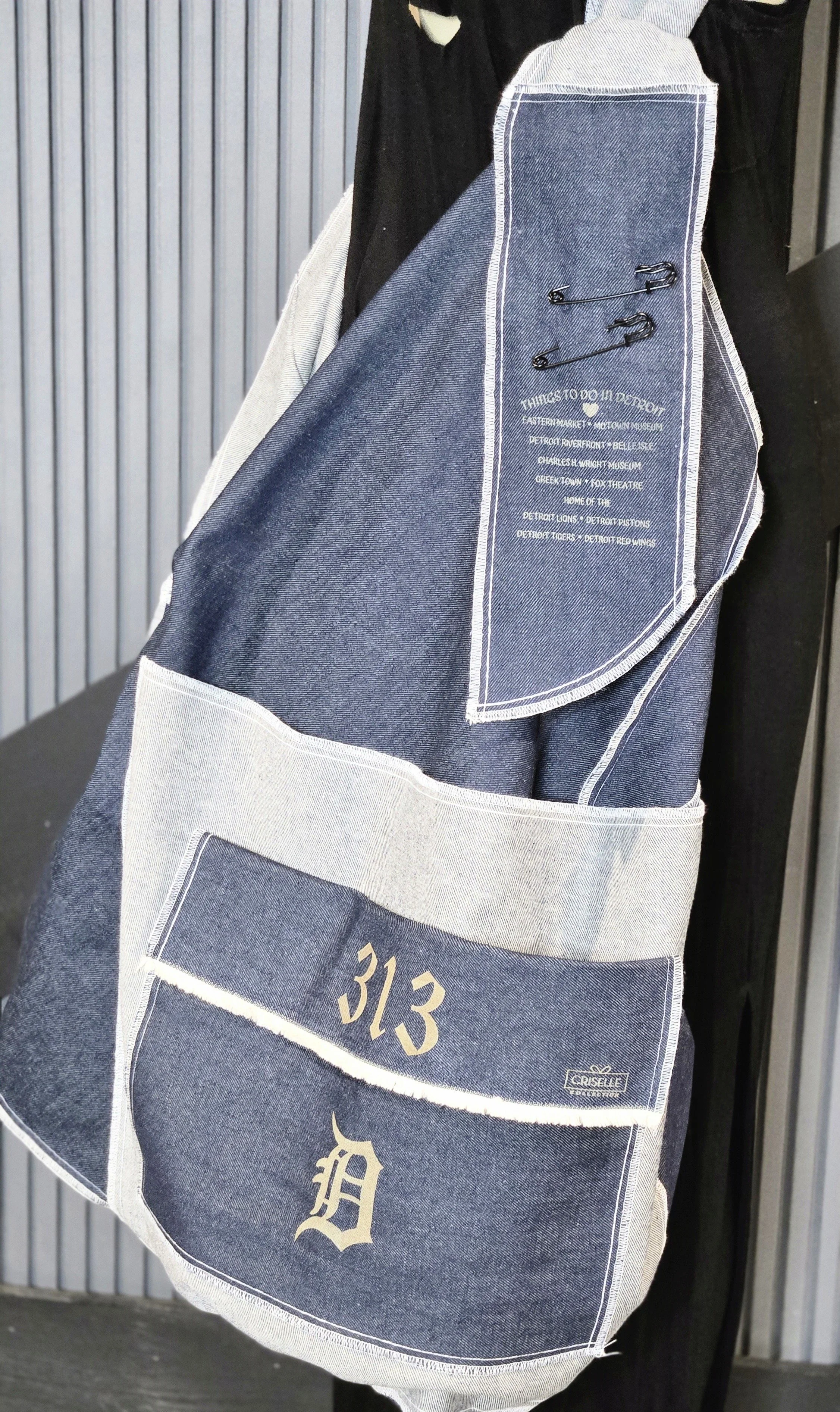 Color Block Denim Custom Boho Bag