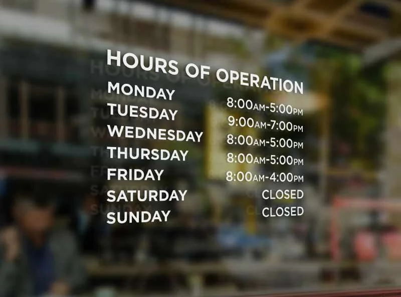 Don't Forget! Update Your Hours of Operation Now!