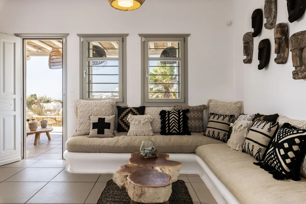 Living room of Villa Afroditi
