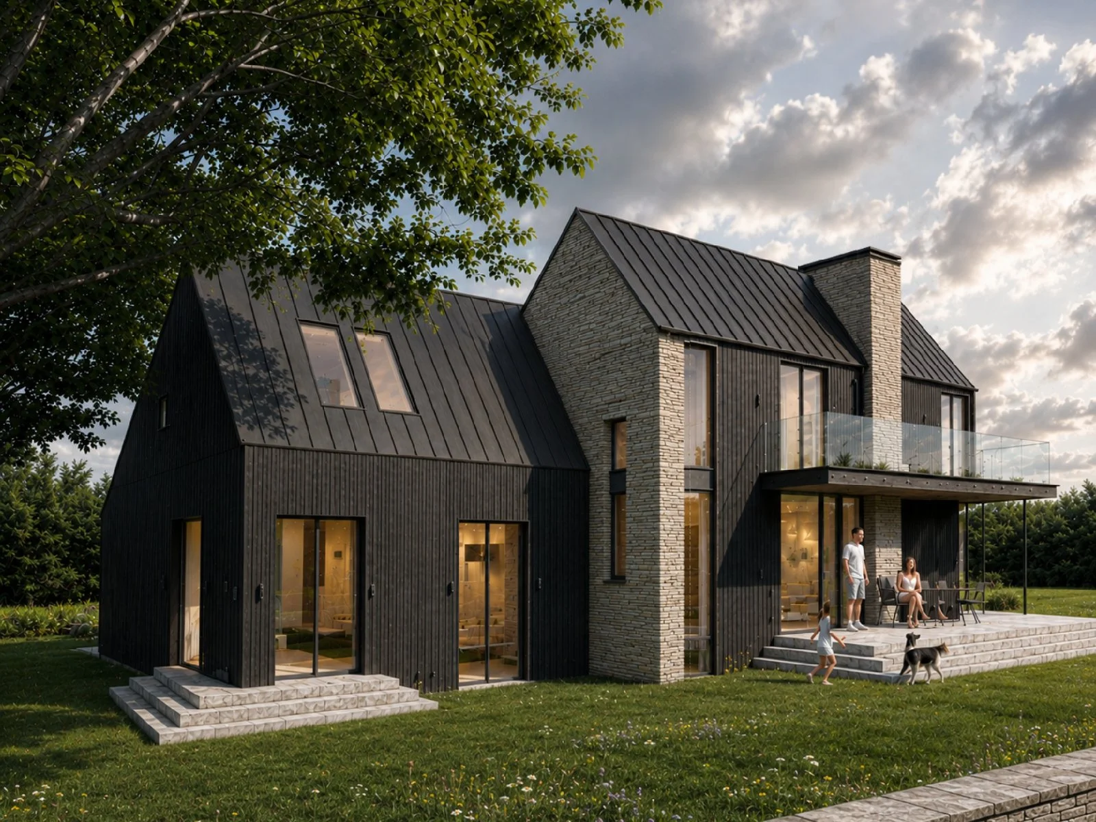 modern black house  green belt axn architecture rev A.jpg