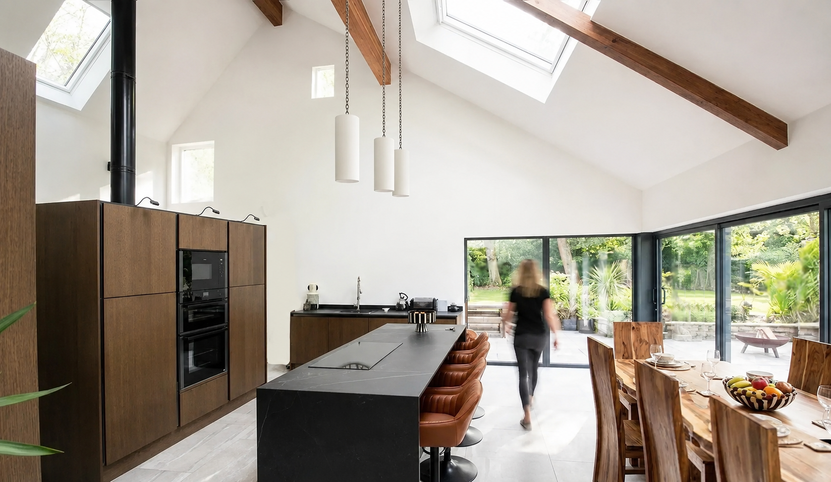 modern intereior Low engy home open plan kitchen conservation area Eaglesham A.png