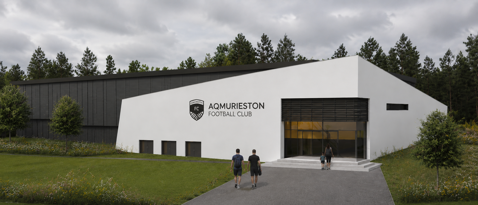 Murieston Fottball club Proposal. Steel frame sports training and eduction facility 5 aside, 7 aside training.a livingstoi.png
