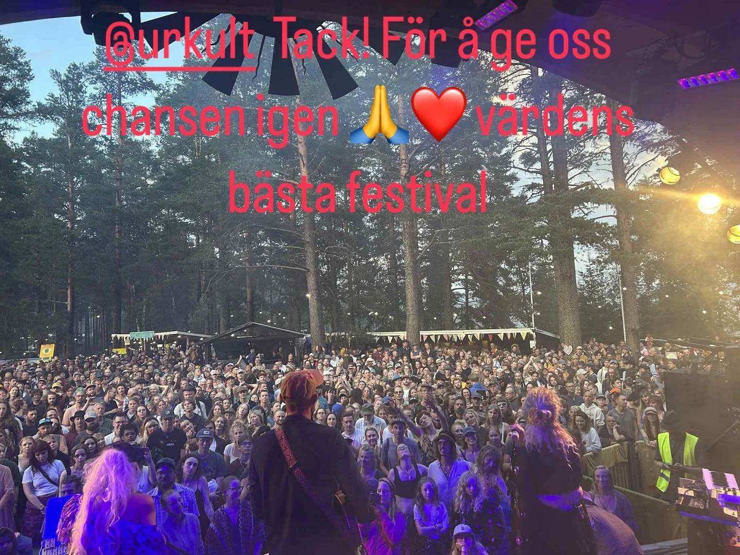 Tack till alla som var med och dansa &aring; sjunga i Stockholm, Till alla som kom &aring; var med oss p&aring; solscen, Urkult f&ouml;r &aring; ge oss chansen &aring; uppleva igen,
Vi var absolut inget utan er ❤️❤️❤️