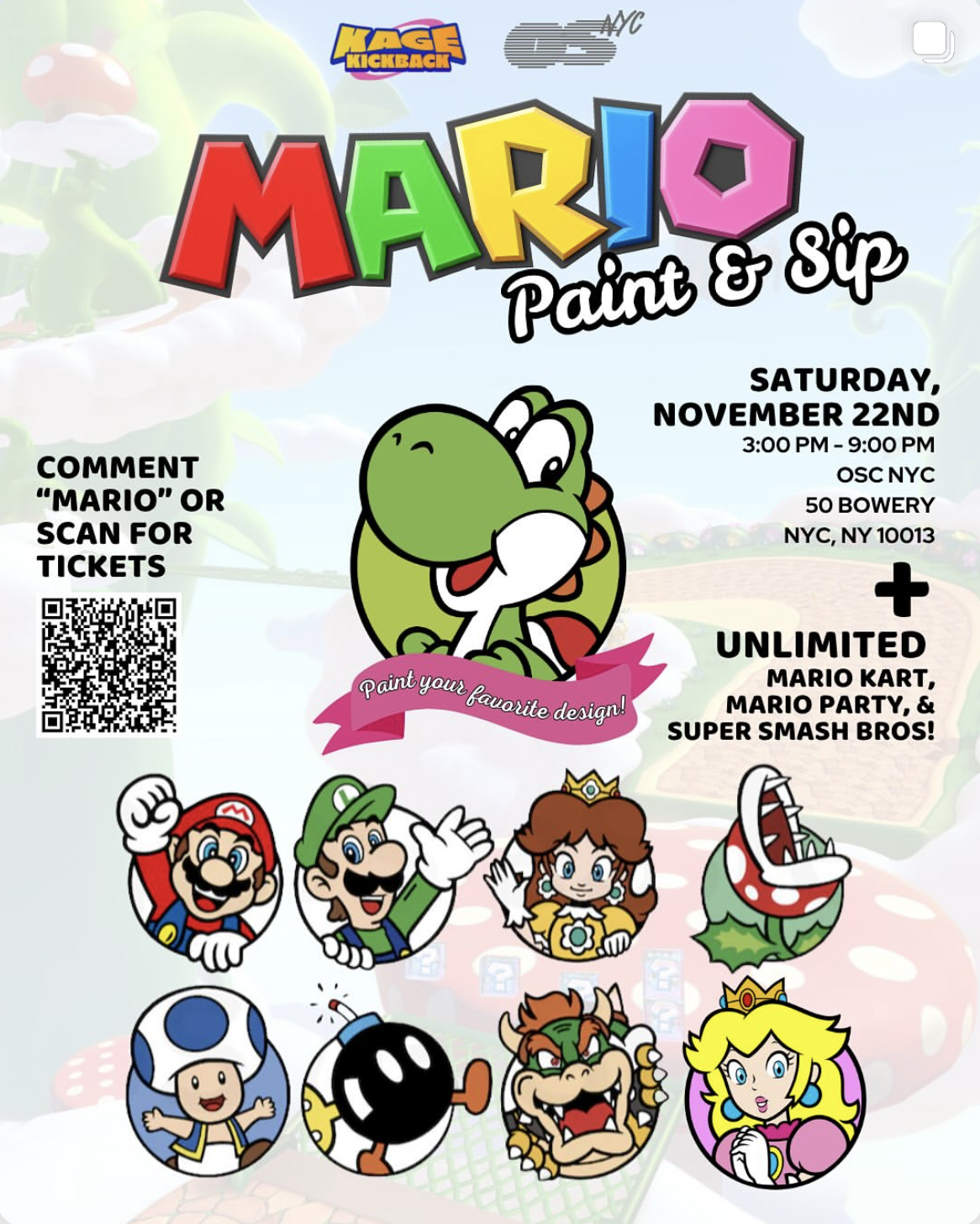 Mario Paint &amp; Sip