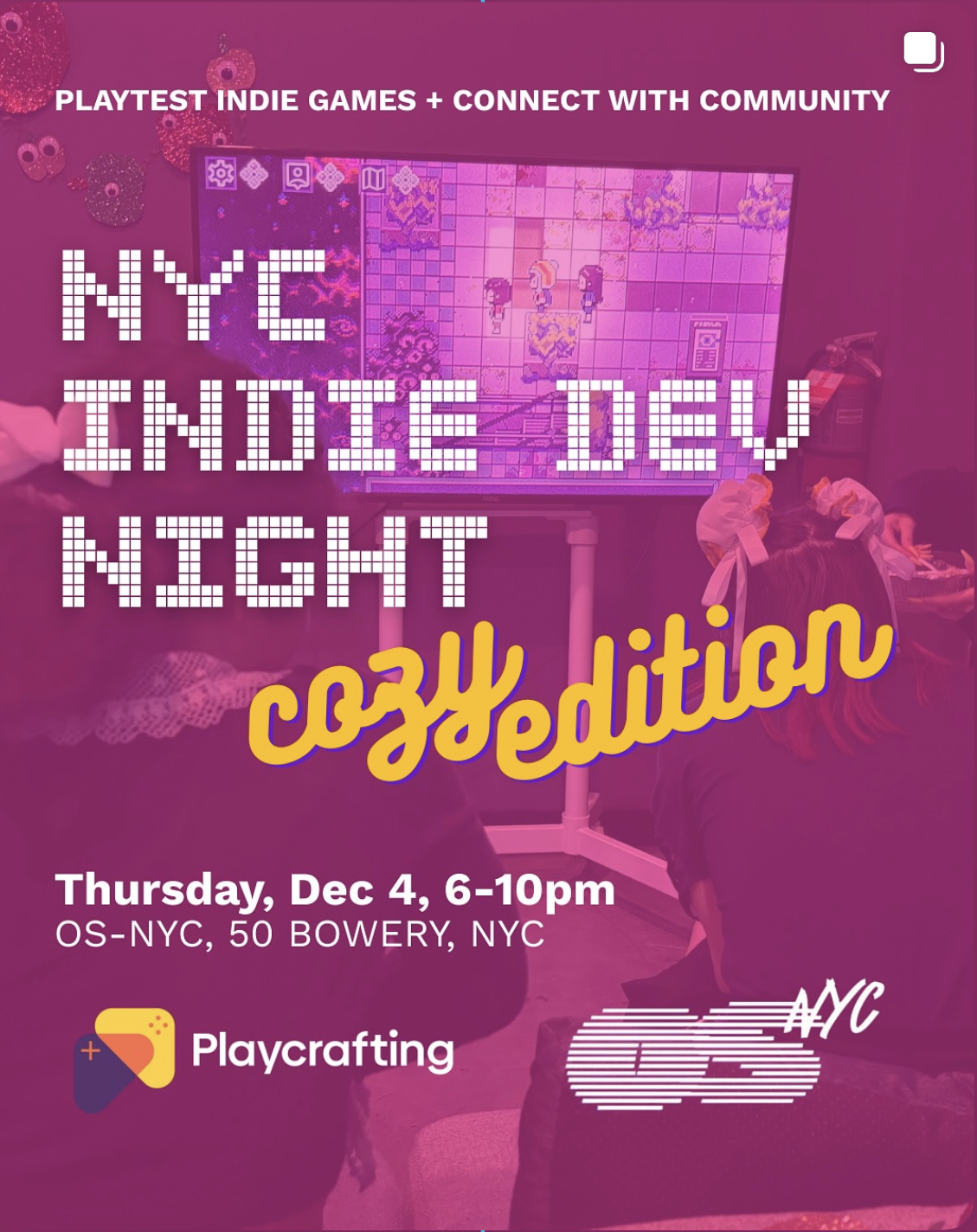 NYC Indie Dev Night - Cozy Edition