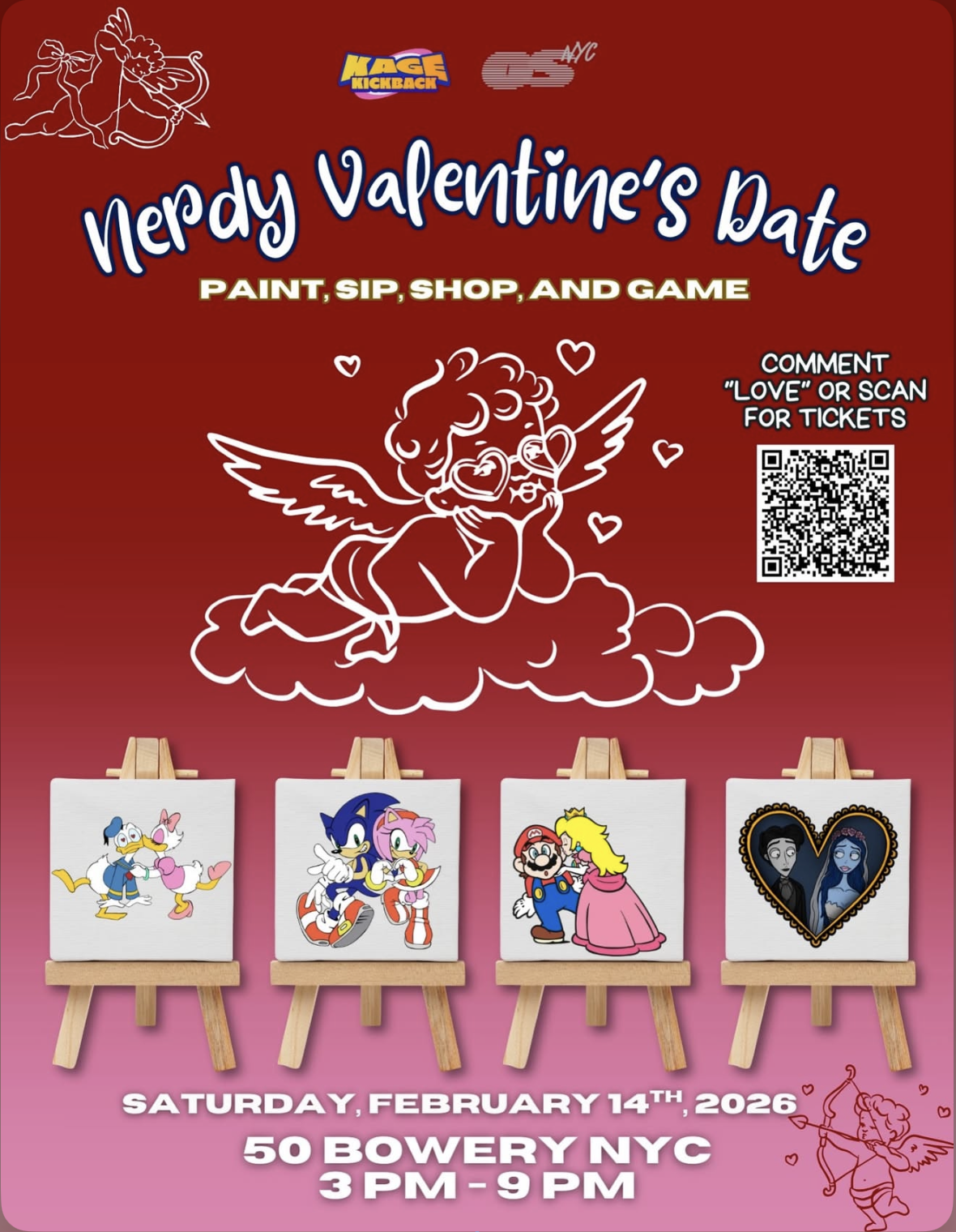 Nerdy Valentine's Date: Paint &amp; Sip