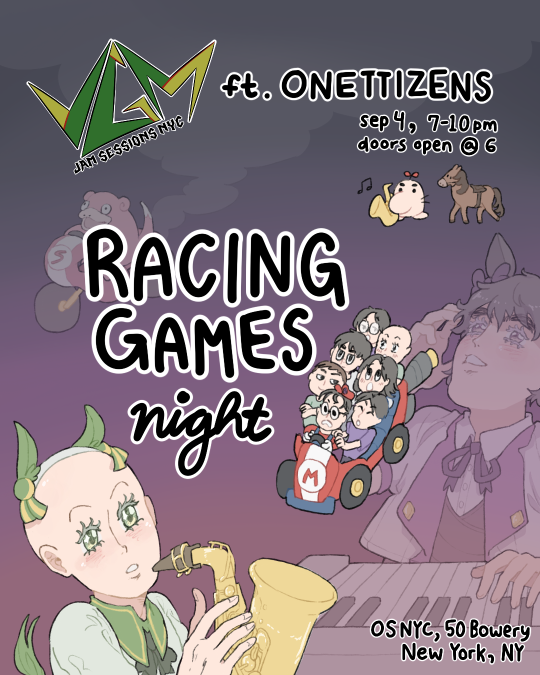 VGM Jam Sessions NYC Presents: Racing Game Night ft. Onettizens!