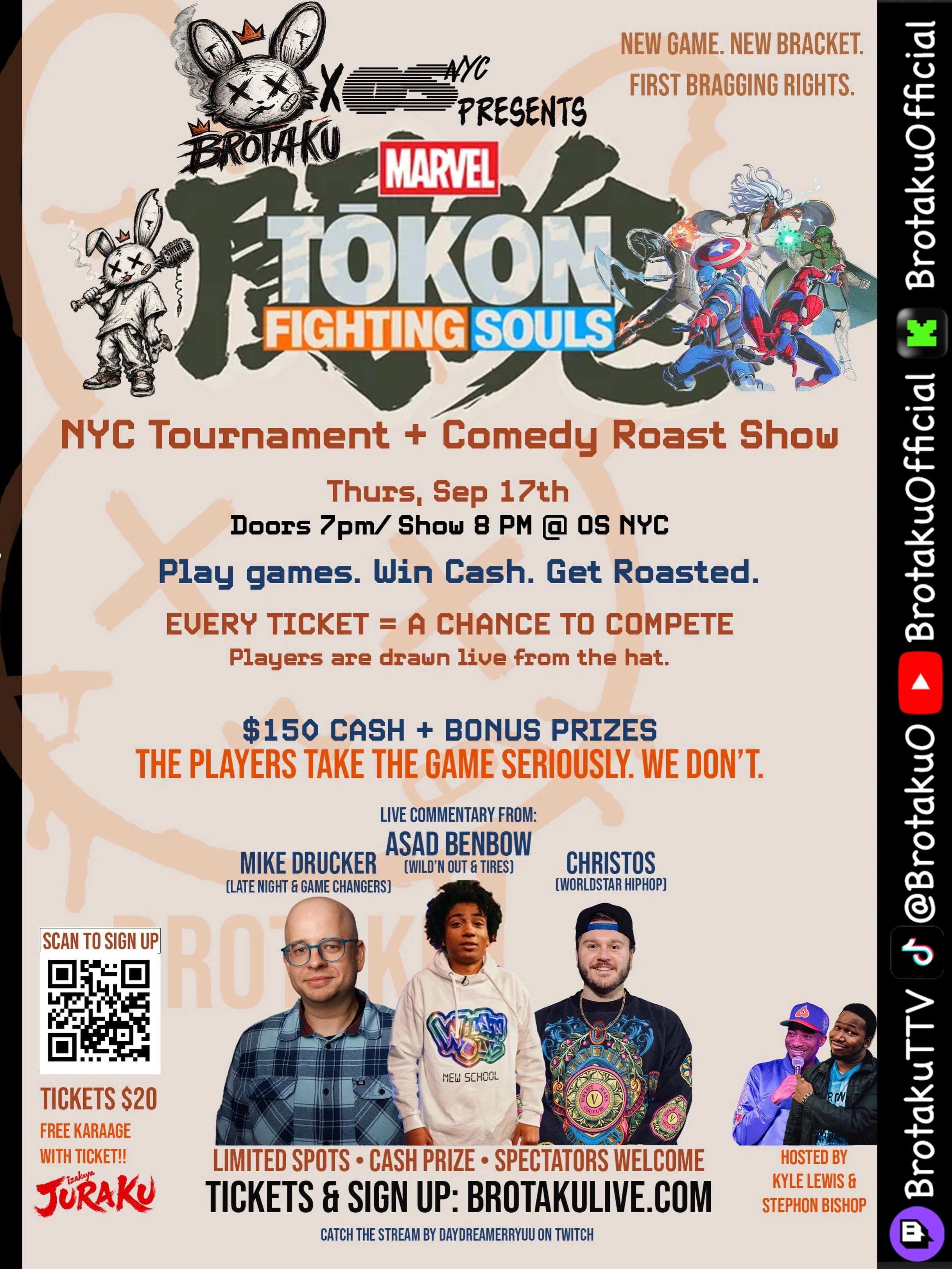 Brotaku x OS NYC: Marvel Tōkon Tournament Comedy Show